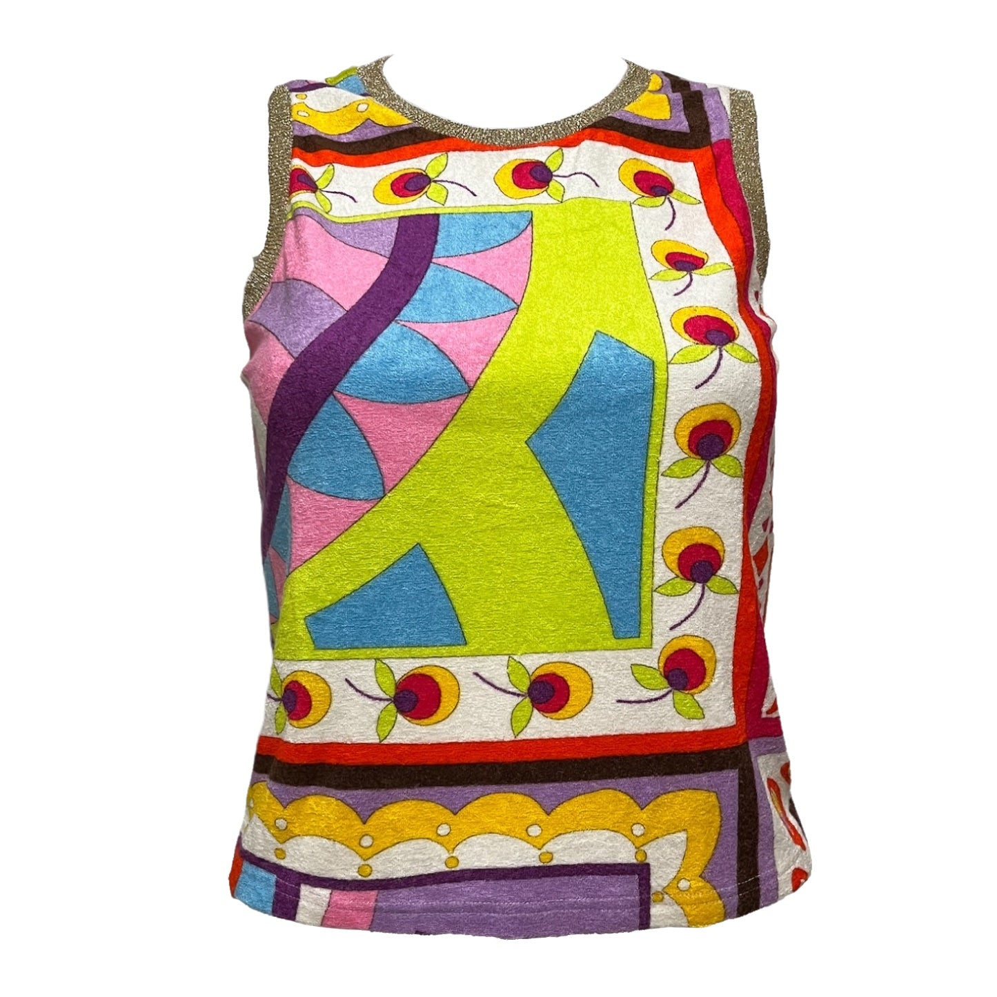 D&G Floral Pile Tank Top