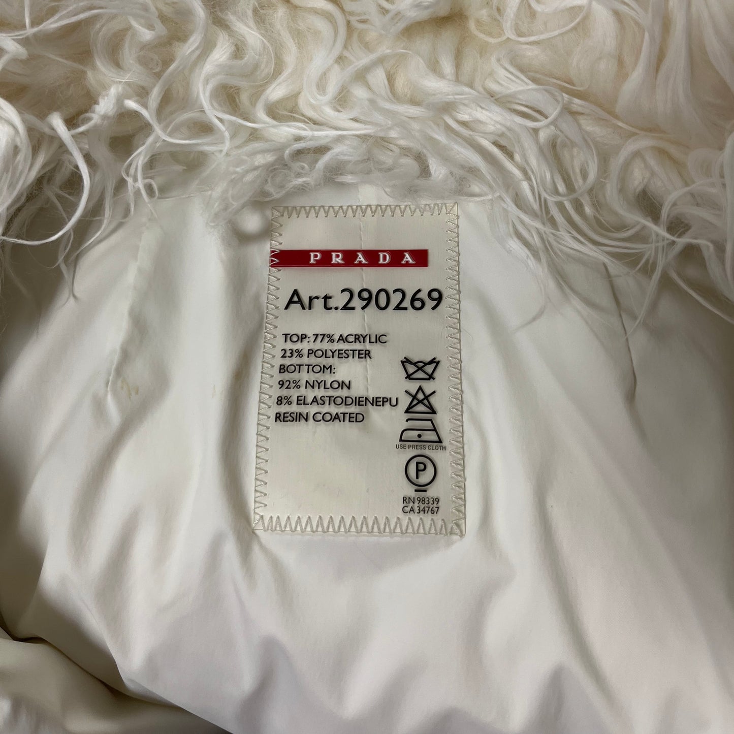 PRADA Sport Fur Nylon Jacket