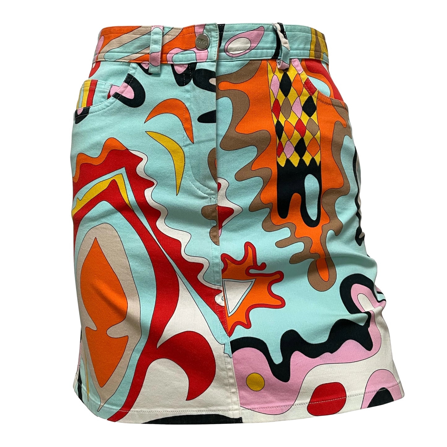 EMILIO PUCCI Spring Summer 2005 High Waisted Print Mini Skirt