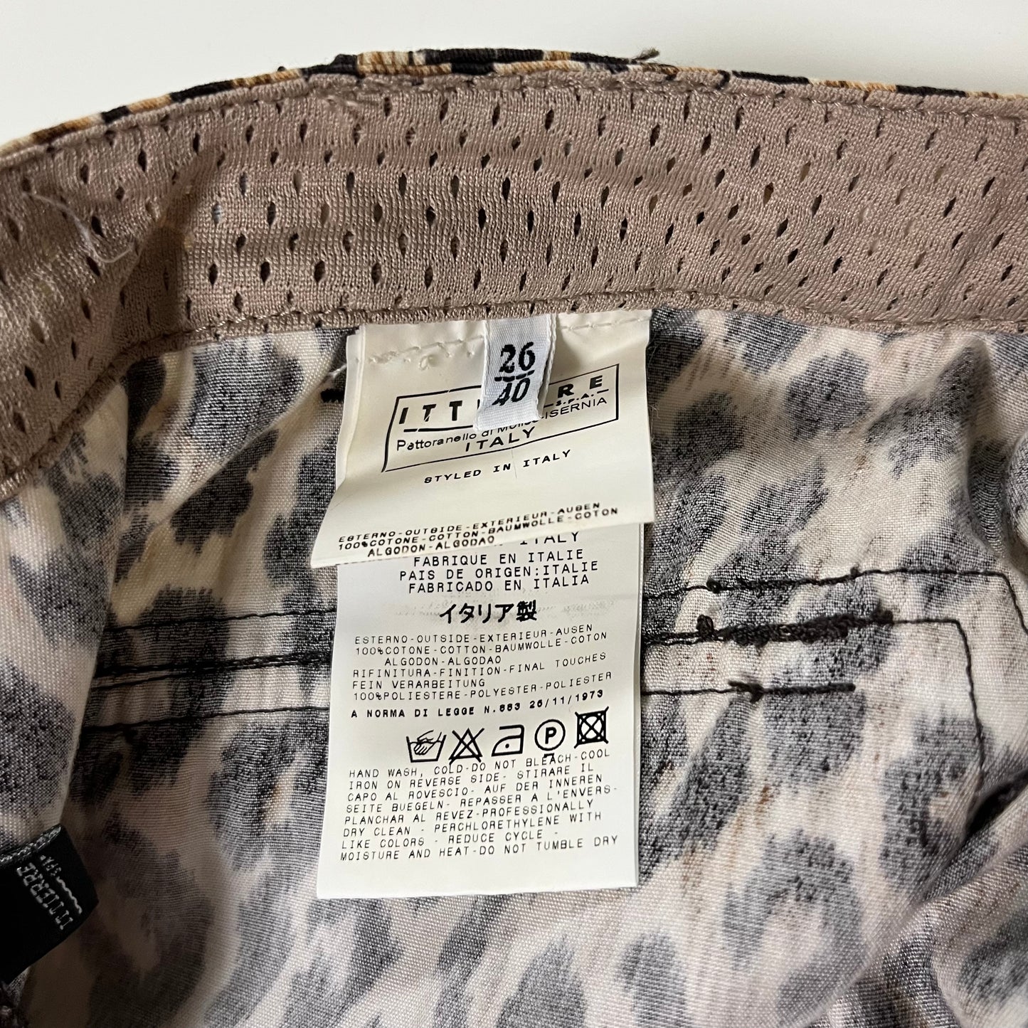 D&G Leopard Print Mini Skirt