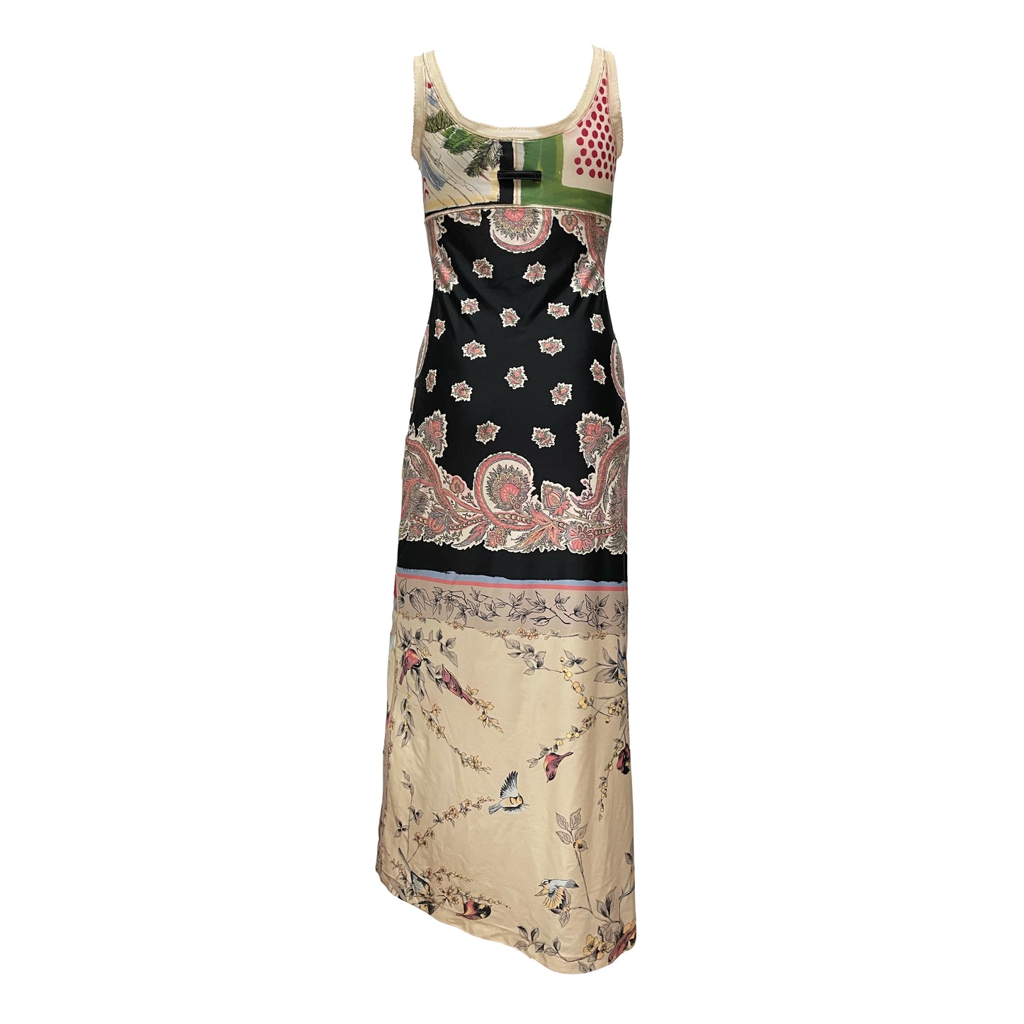 JEAN PAUL GAULTIER Spring Summer 2001 Floral Print Long Dress