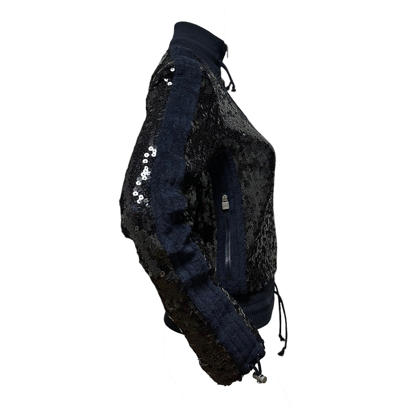 CHANEL Sport Resort 2008 Sequin Embellished Terry Cloth Jacket