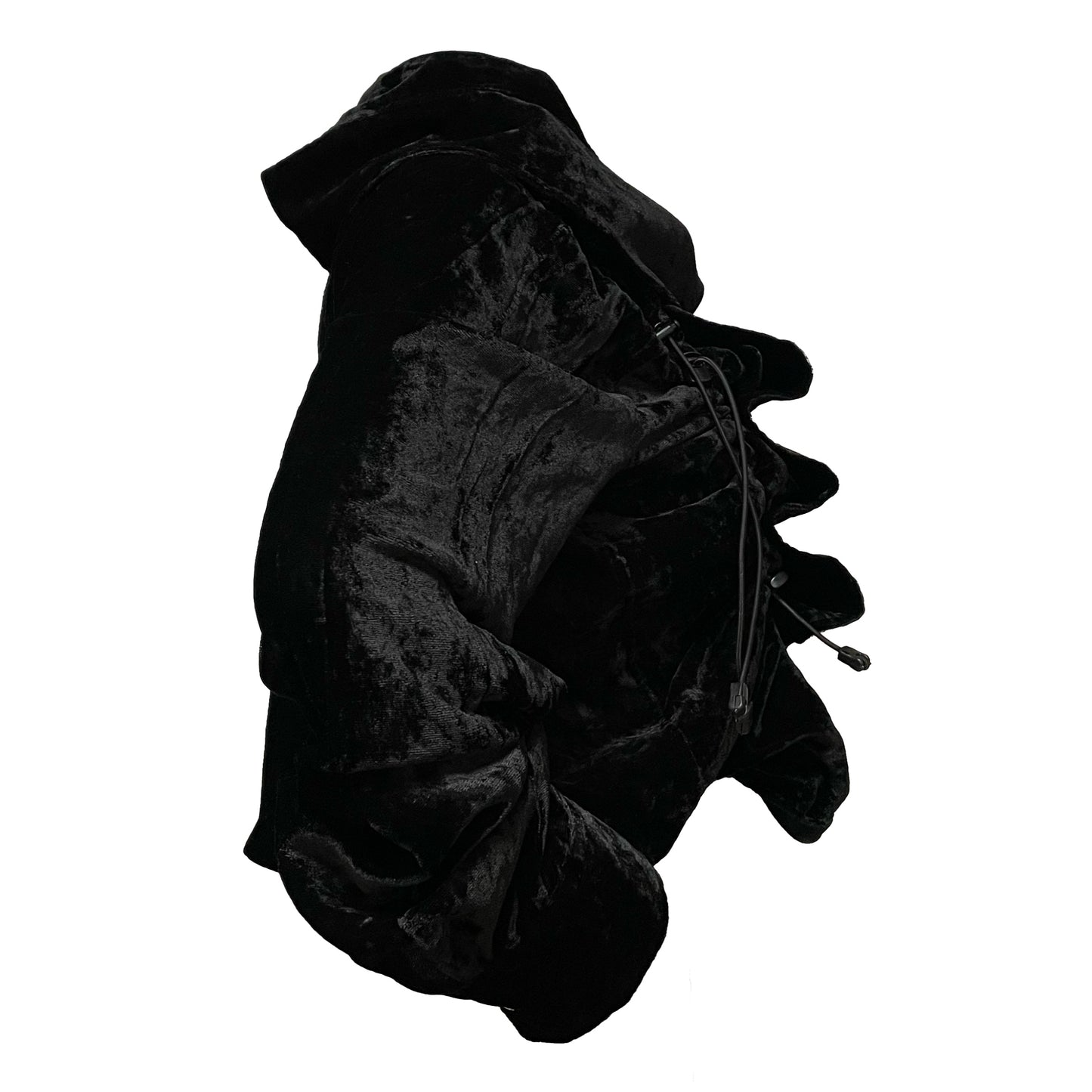 JUNYA WATANABE Fall Winter 2005 Velour Scrunched Drawstring Jacket