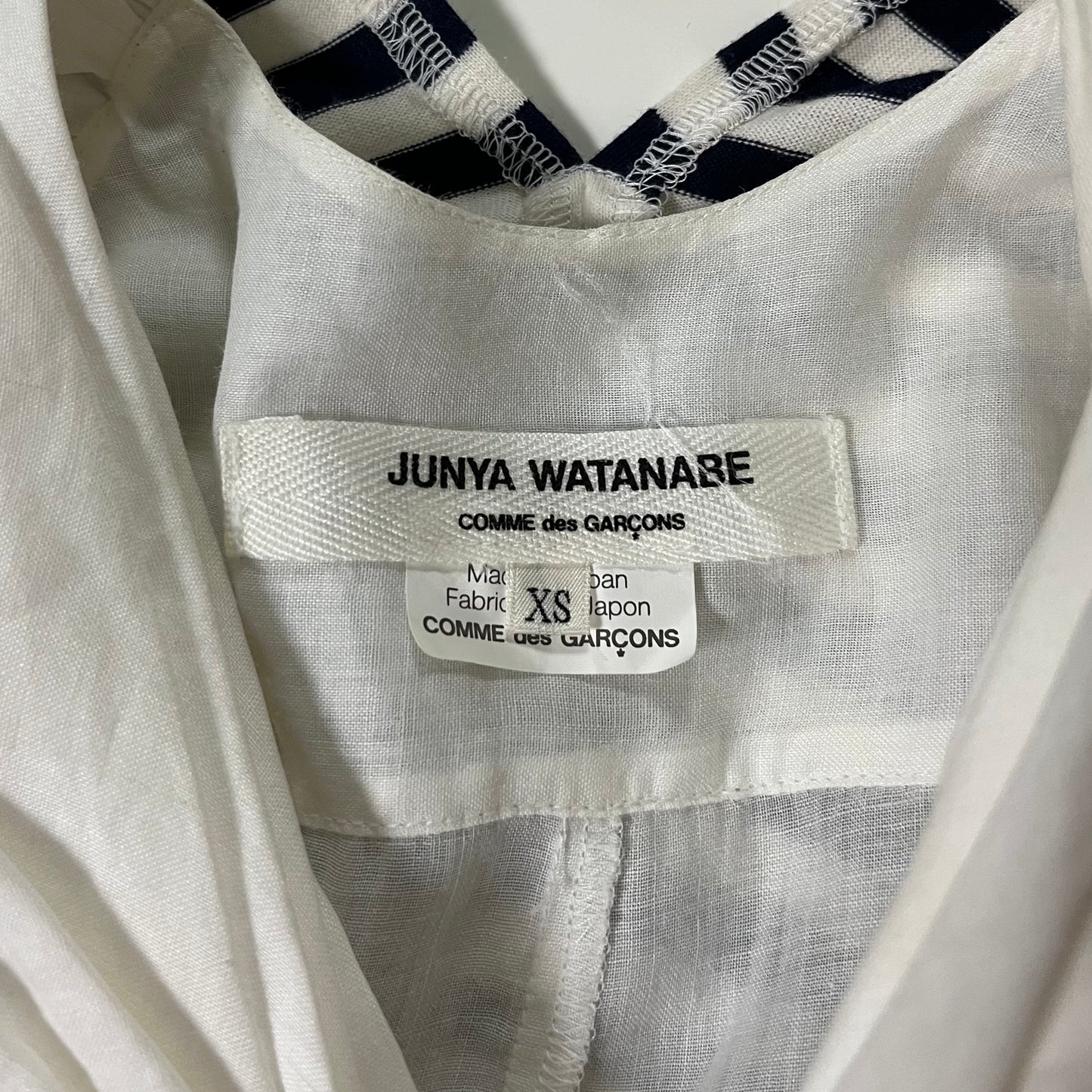 JUNYA WATANABE Spring Summer 2011 Striped Asymmetric Dress