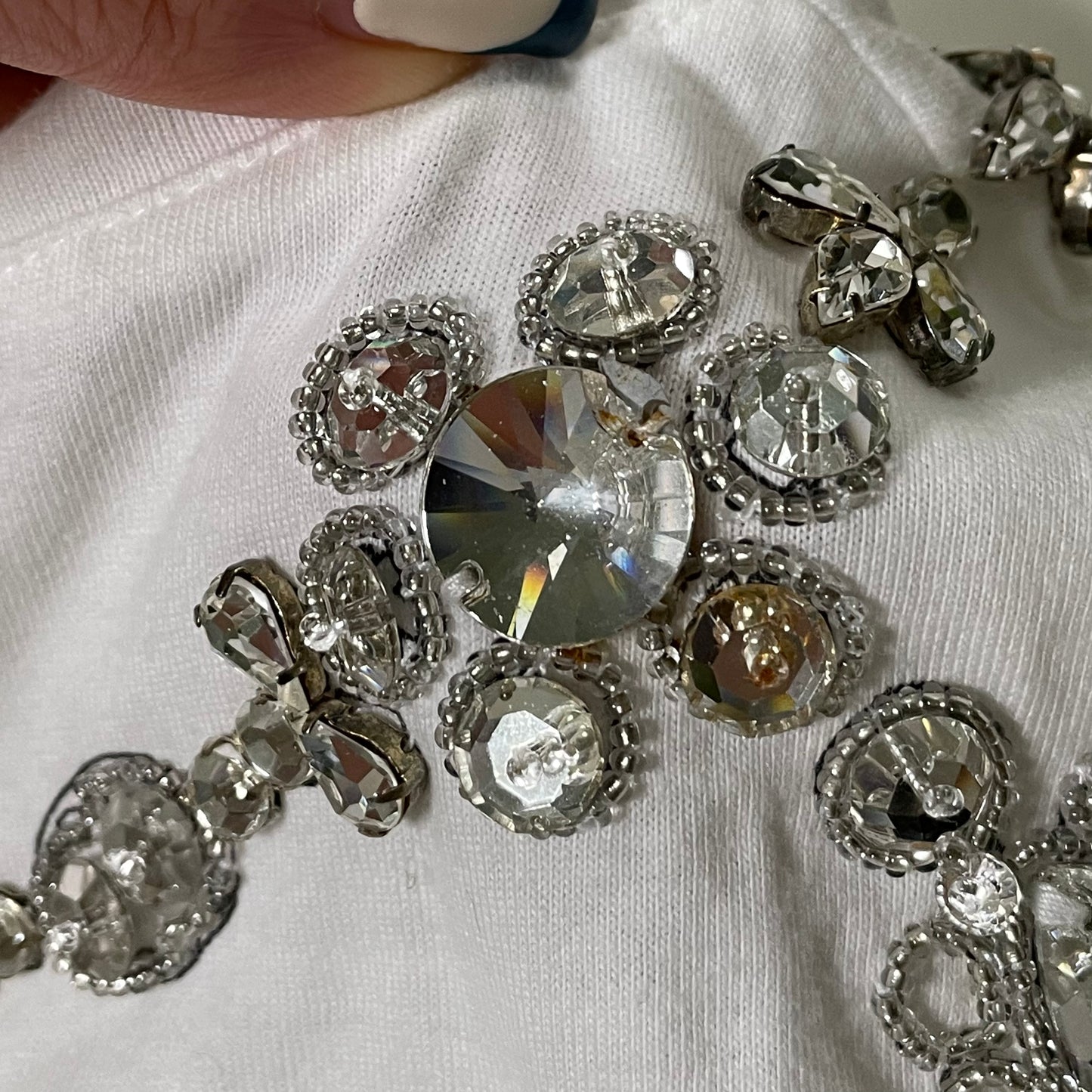 CHRISTIAN DIOR Fall Winter 2002 Crystal Embellished T-Shirt