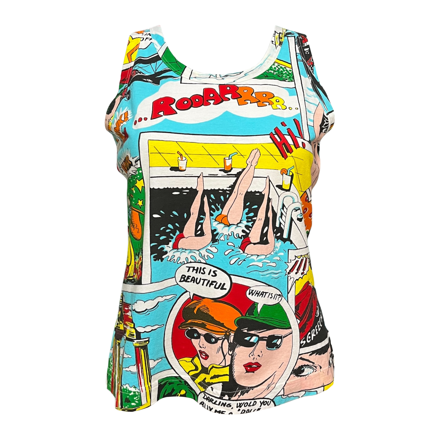 DOLCE&GABBANA Spring Summer 2004 Comic Print Tank Top