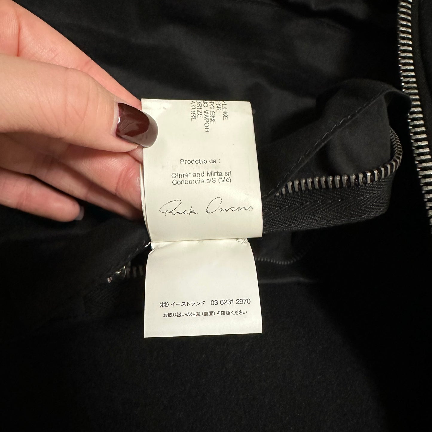 RICK OWENS Fall Winter 2011 Neck Down Jacket