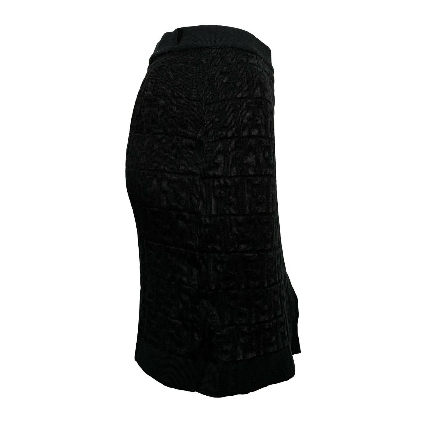 FENDI Zucca Wrap Style Mini Skirt