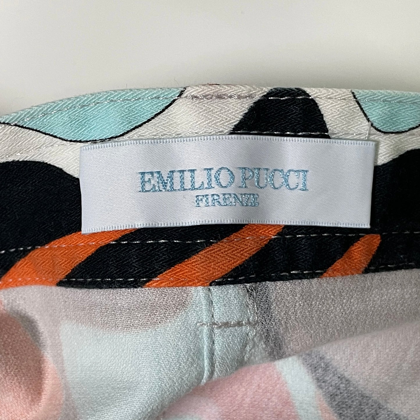 EMILIO PUCCI Spring Summer 2005 High Waisted Print Mini Skirt