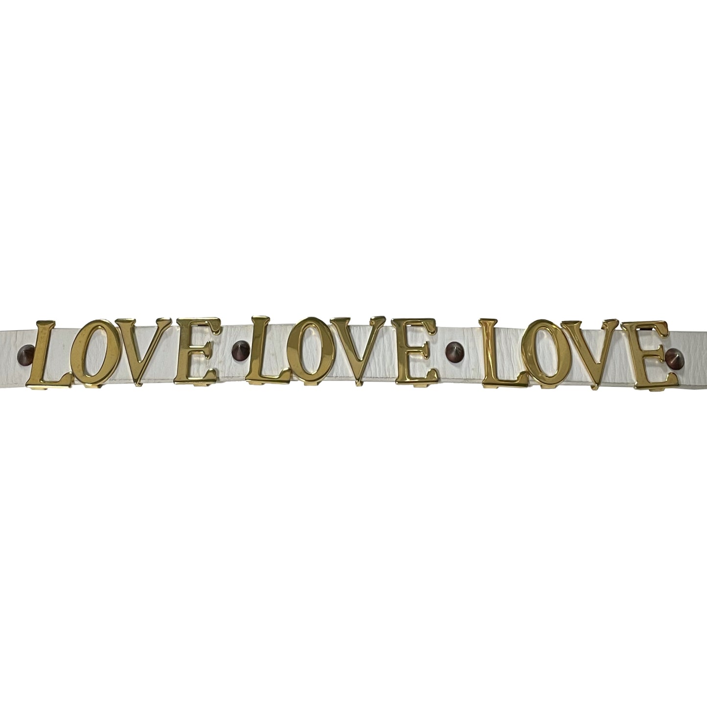 DOLCE&GABBANA Spring Summer 2003 "Love" Leather Belt
