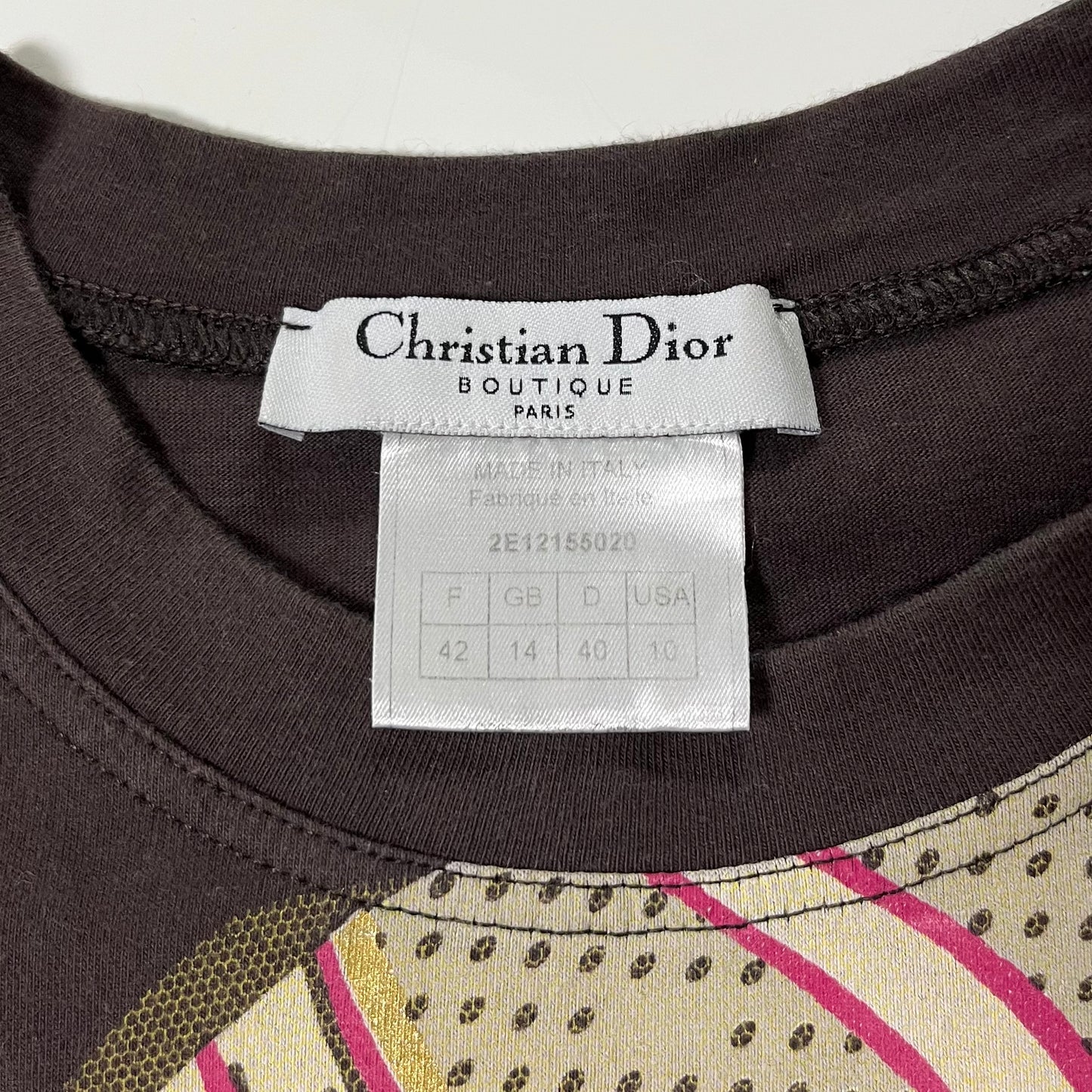 CHRISTIAN DIOR Spring Summer 2002 Taxi Print T-Shirt