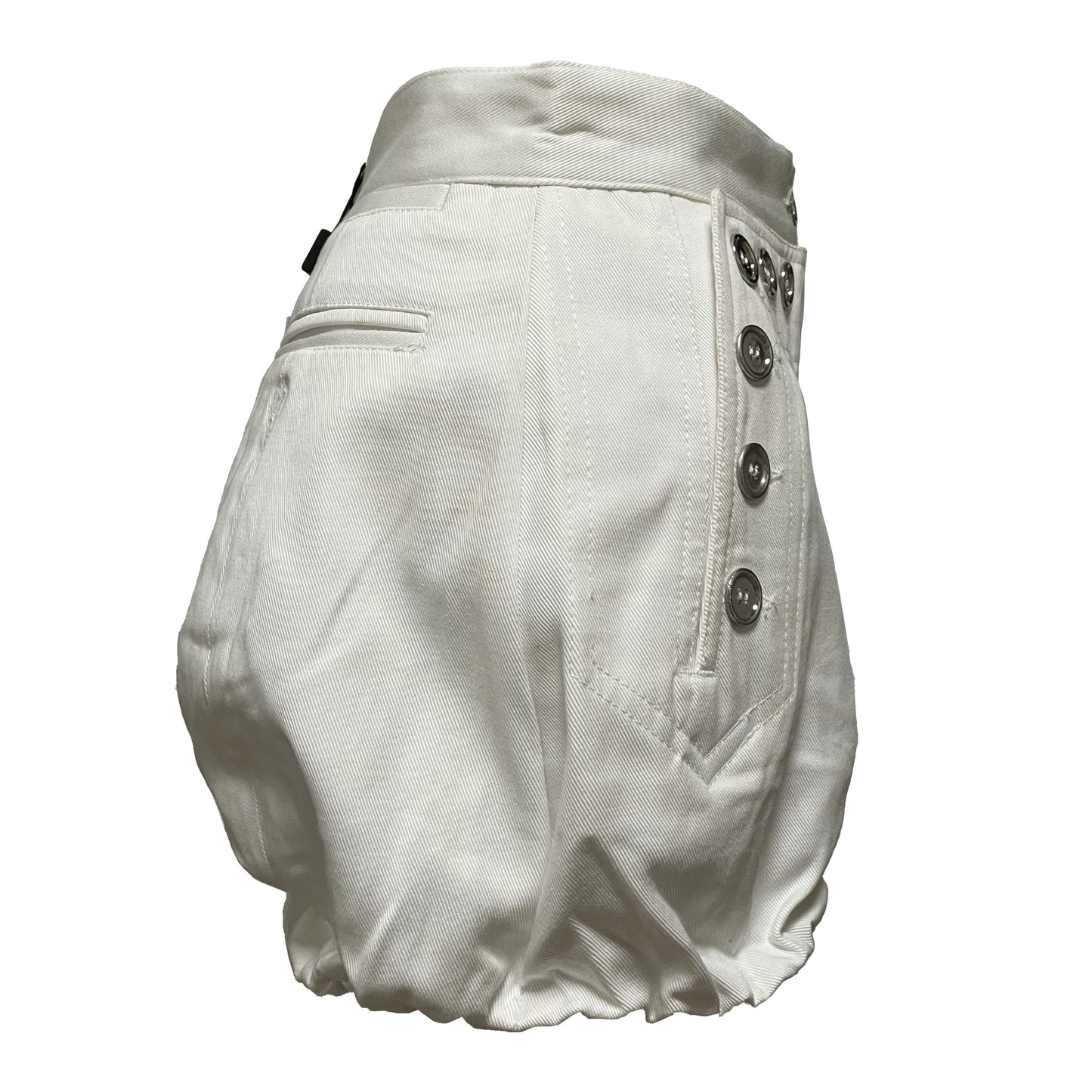 D&G Spring Summer 2003 White Denim Short Pants