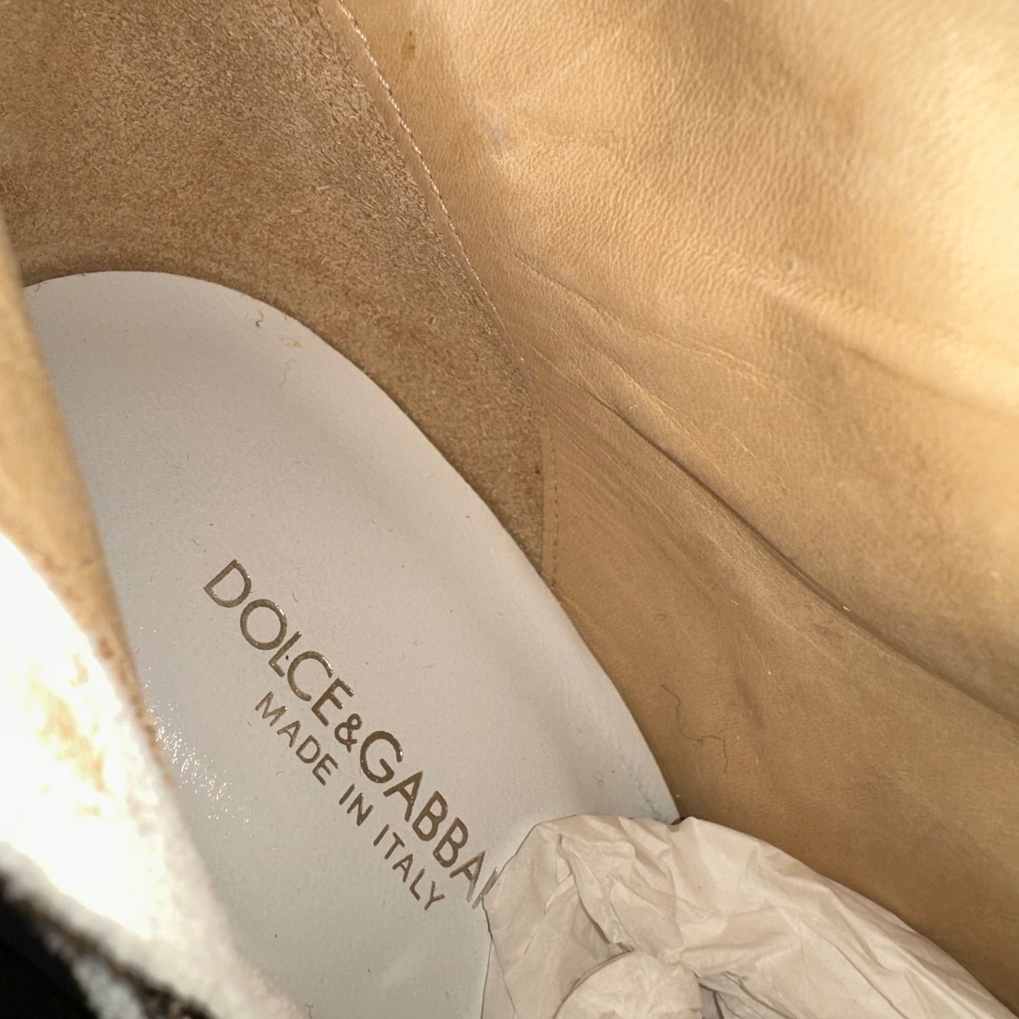 DOLCE&GABBANA Spring Summer 2004 Suede Fringed Thigh High Boots