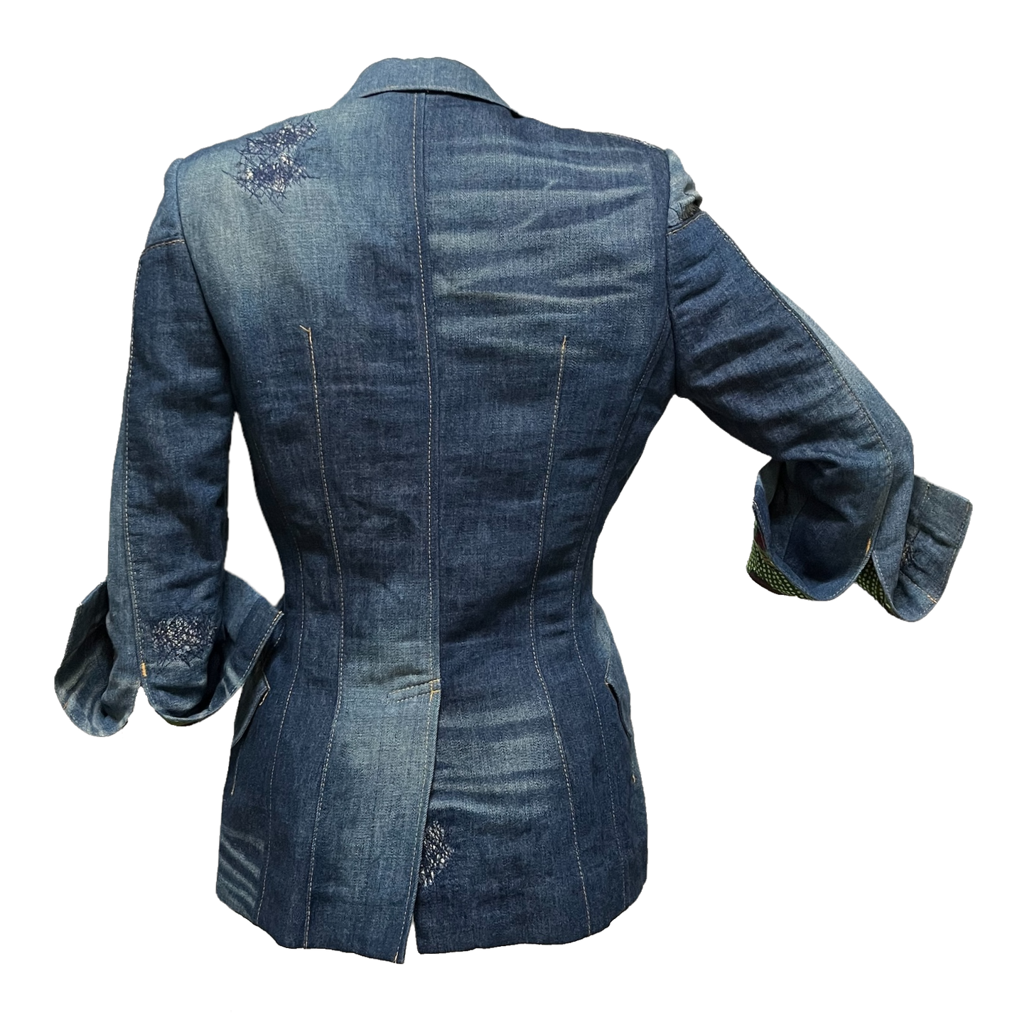 JUNYA WATANABE Spring Summer 2009 African Print Denim Jacket