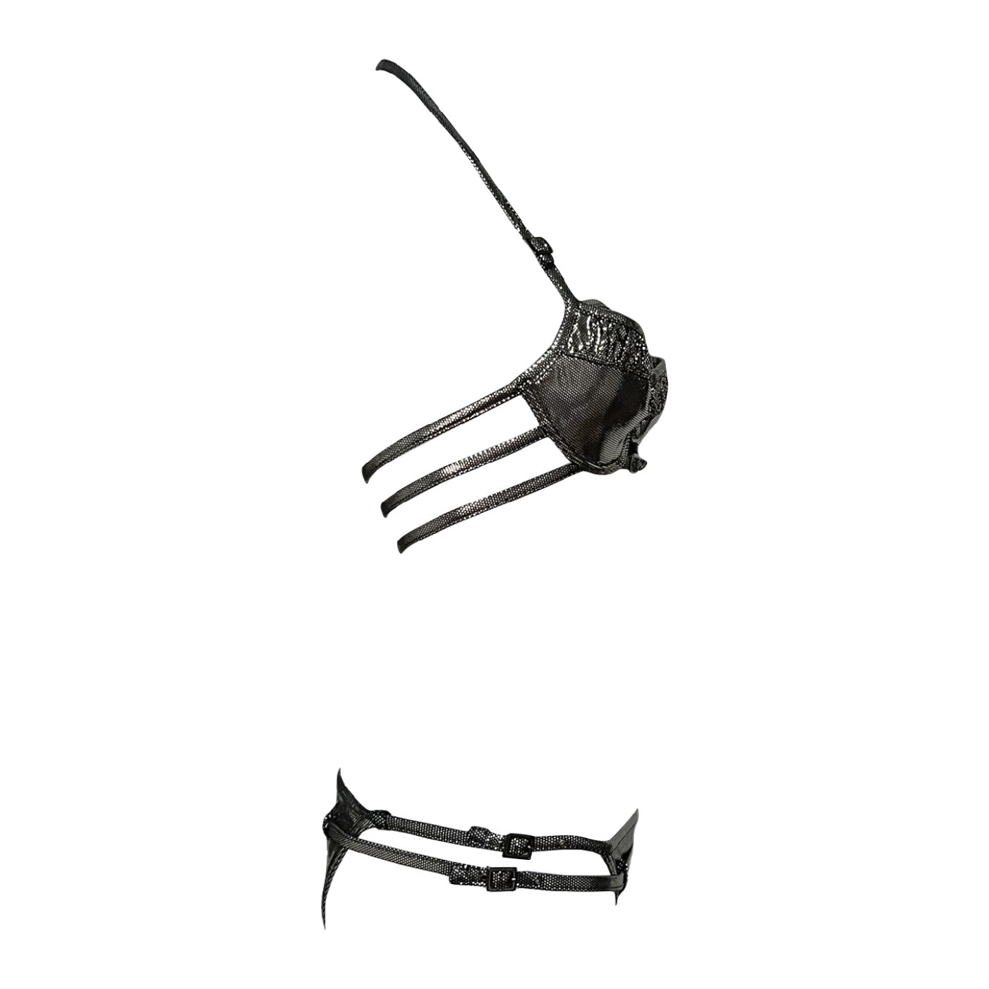 CHRISTIAN DIOR Spring Summer 2003 Strap Metallic Bikini