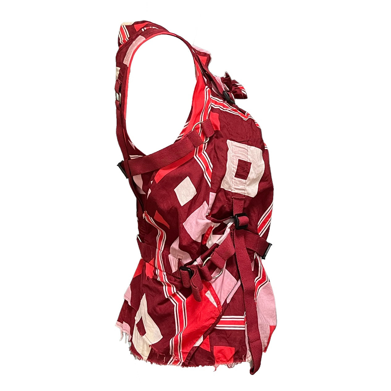 JUNYA WATANABE Spring Summer 2003 Geometric Print Parachute Top