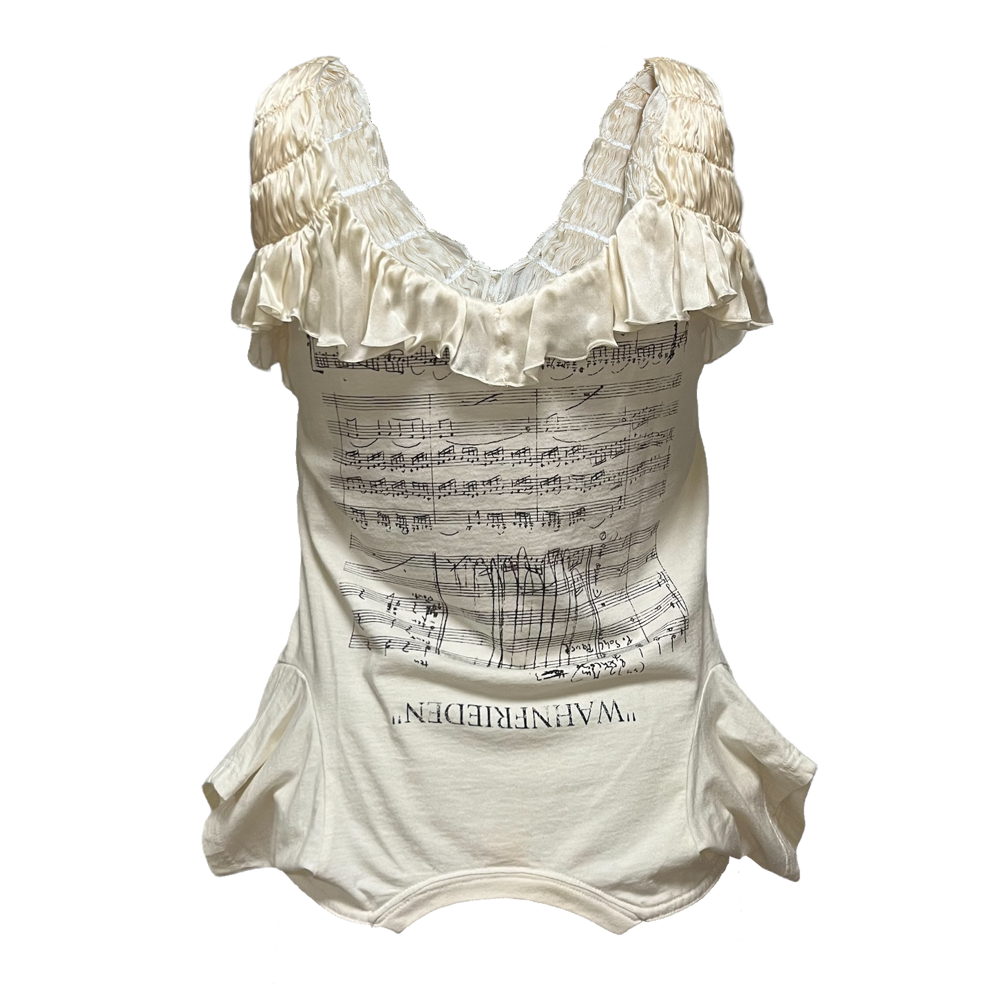 UNDERCOVER Spring Summer 2006 "T" Wahnfrieden Shirred Tank Top