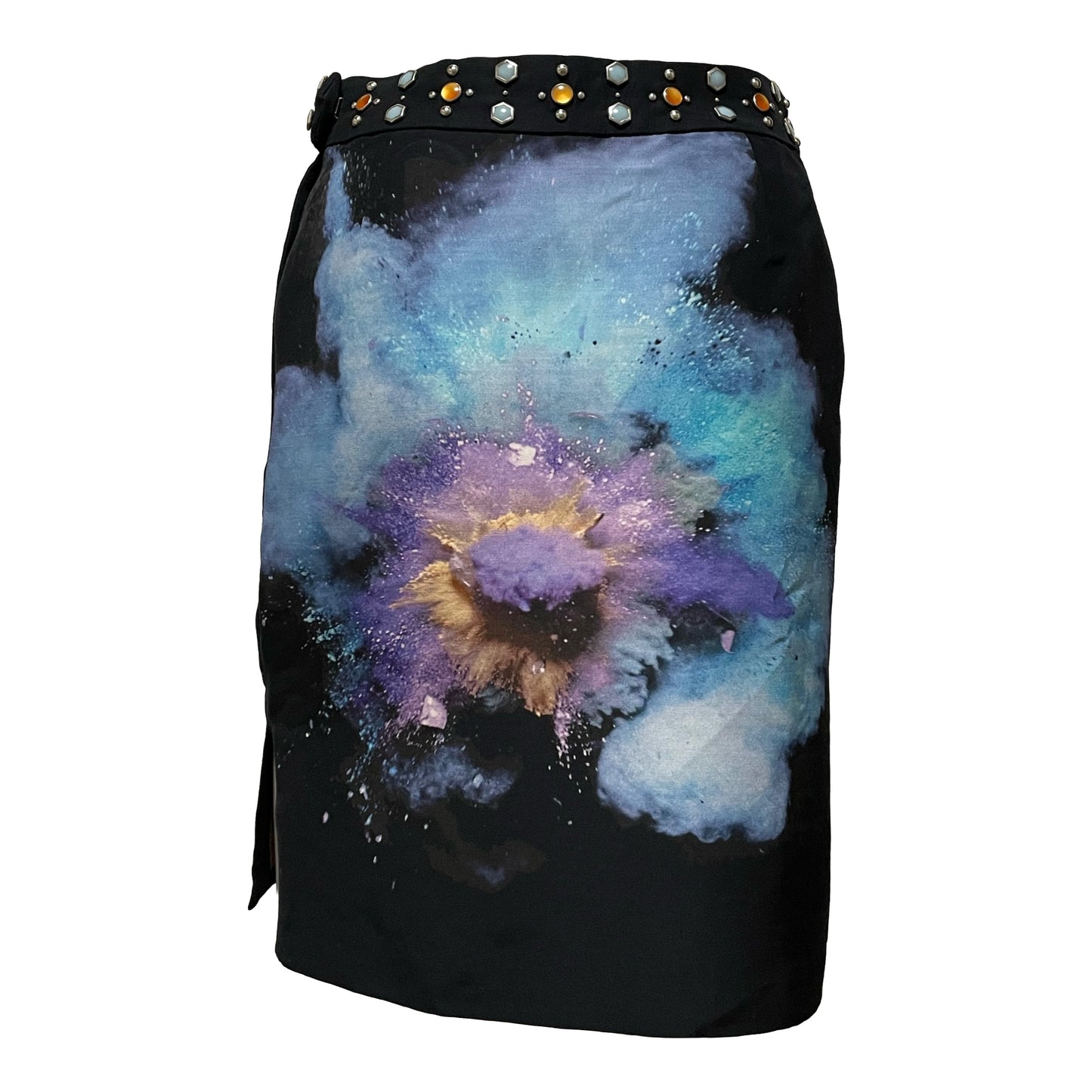 UNDERCOVER Spring Summer 2016 "Greatest" Flower Print Studs Skirt