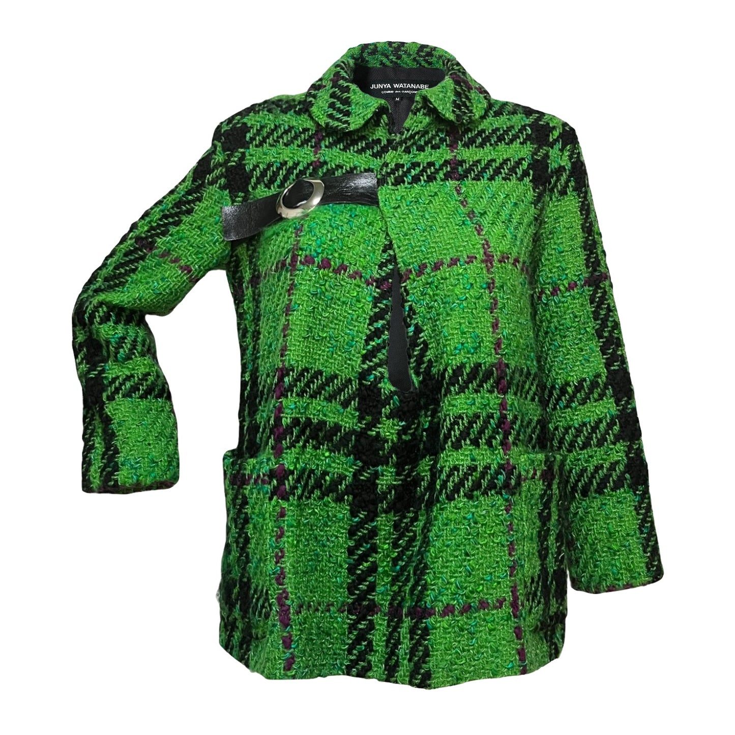 JUNYA WATANABE Fall Winter 2001 Check Tweed Sweater