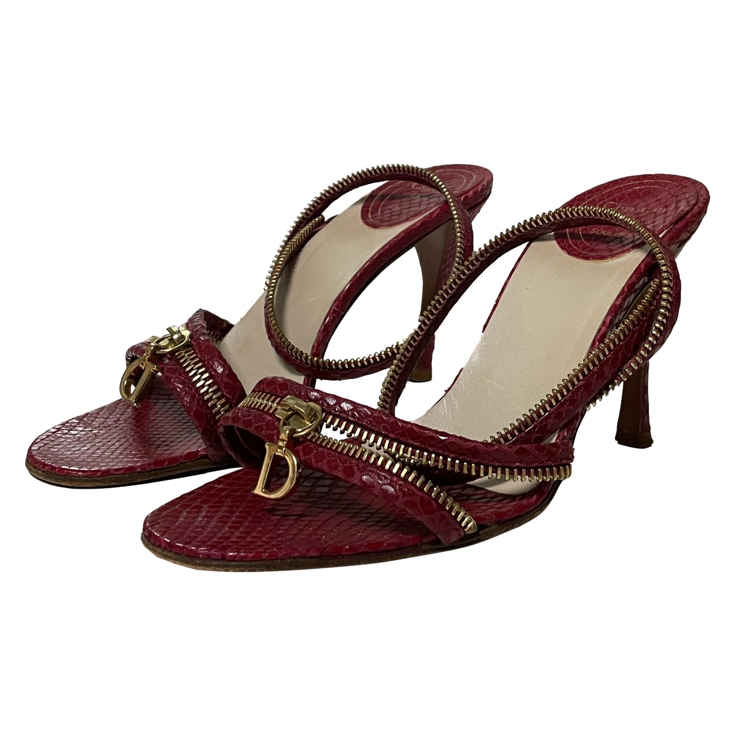 CHRISTIAN DIOR Spring Summer 2001 Zip Sandals