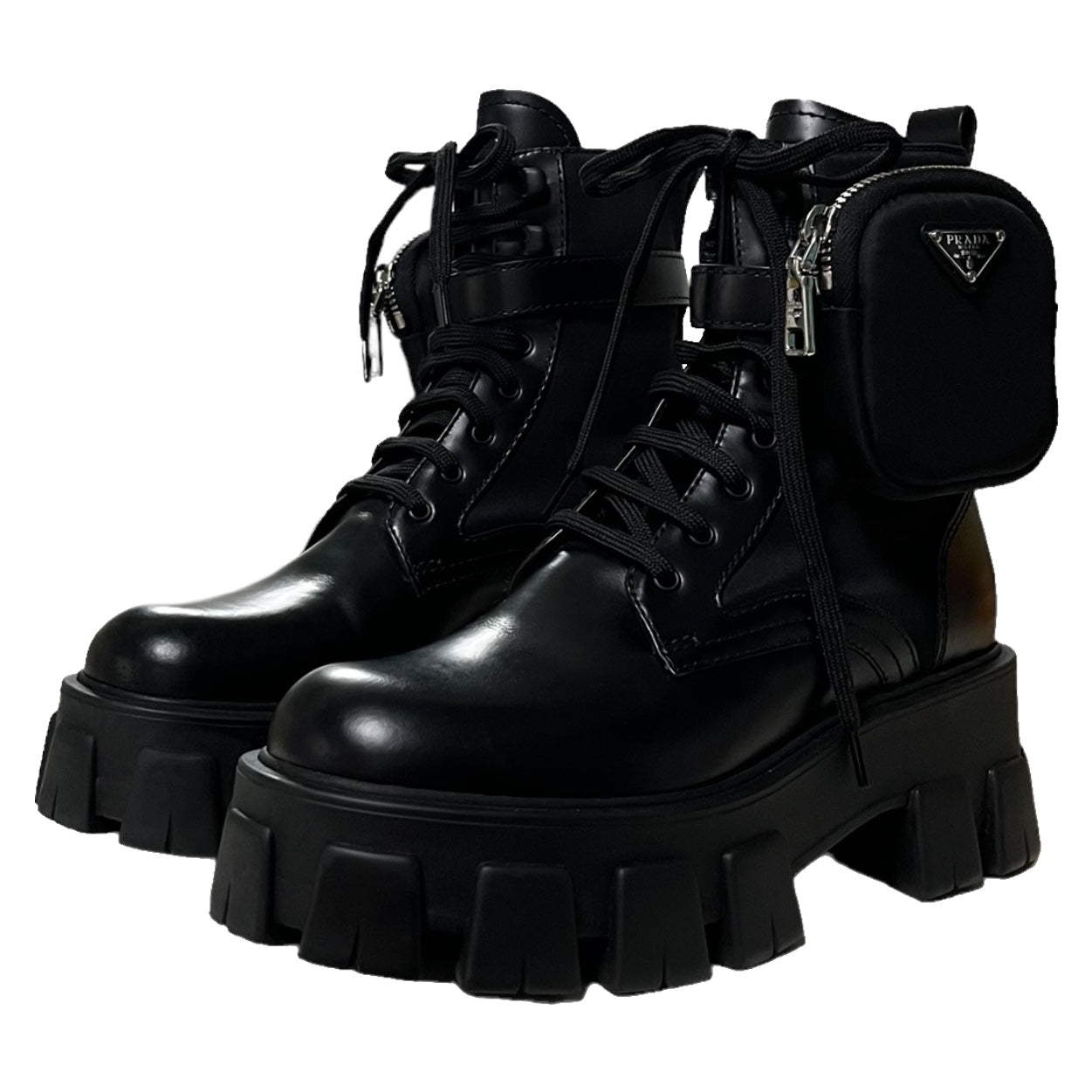PRADA Monolith Short Combat Boots