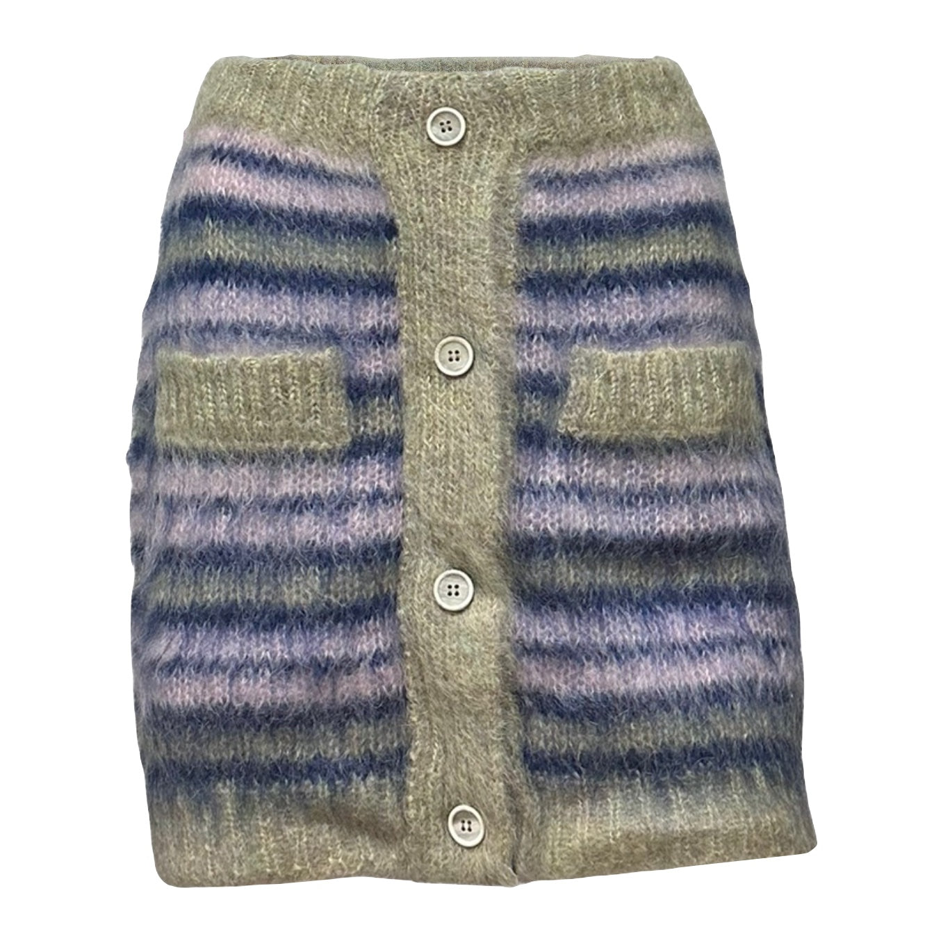 MARNI Fall Winter 2022 Knit Striped Mini Skirt
