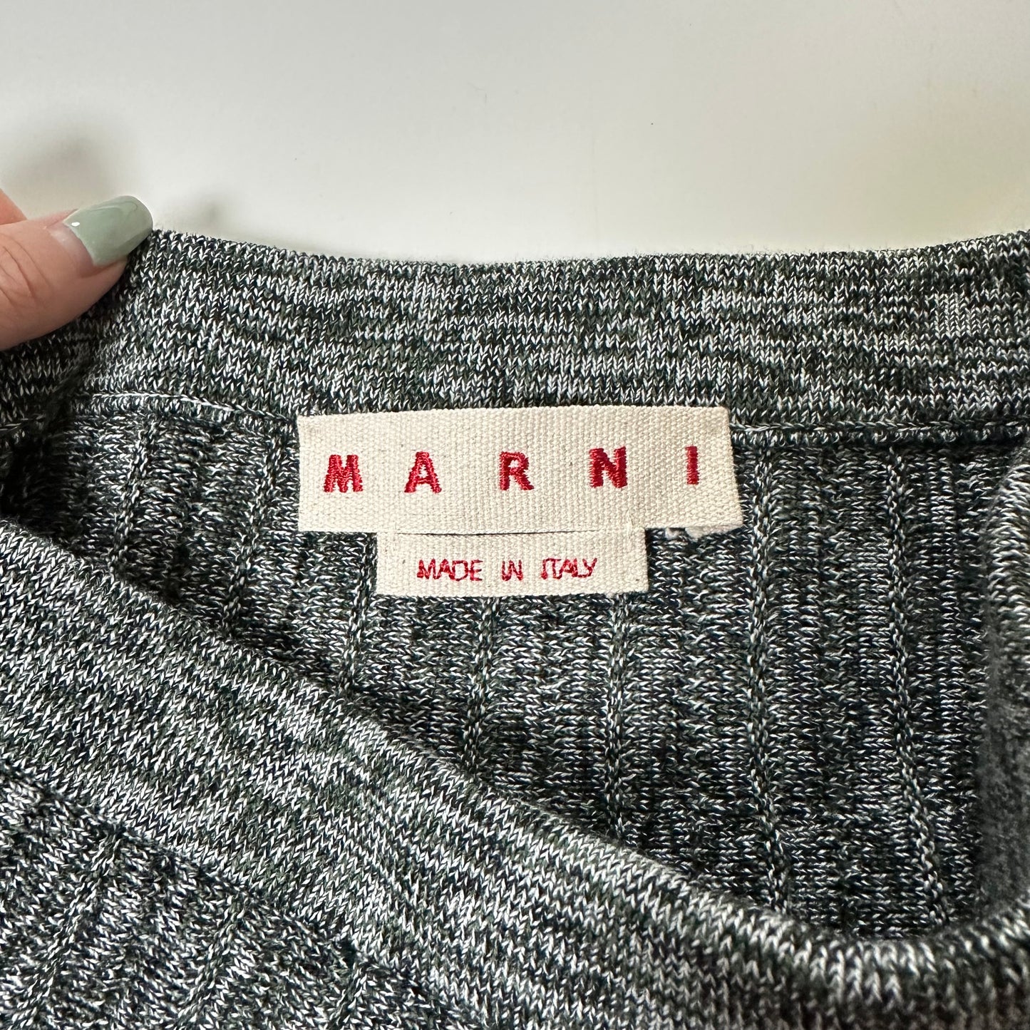 MARNI Knit Pleated Midi Skirt