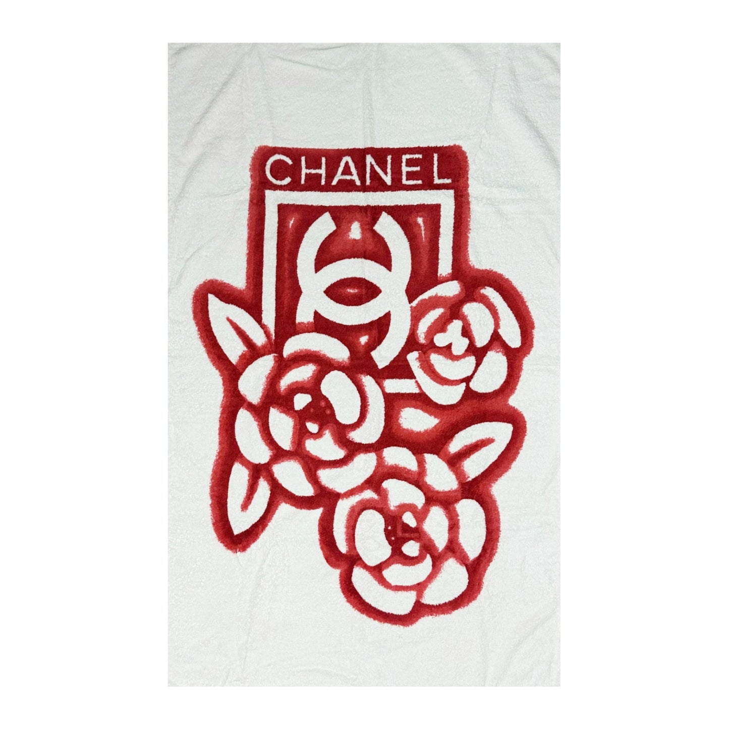 CHANEL Sport Spring Summer 2005 CC Logo Camelia Beach Towel