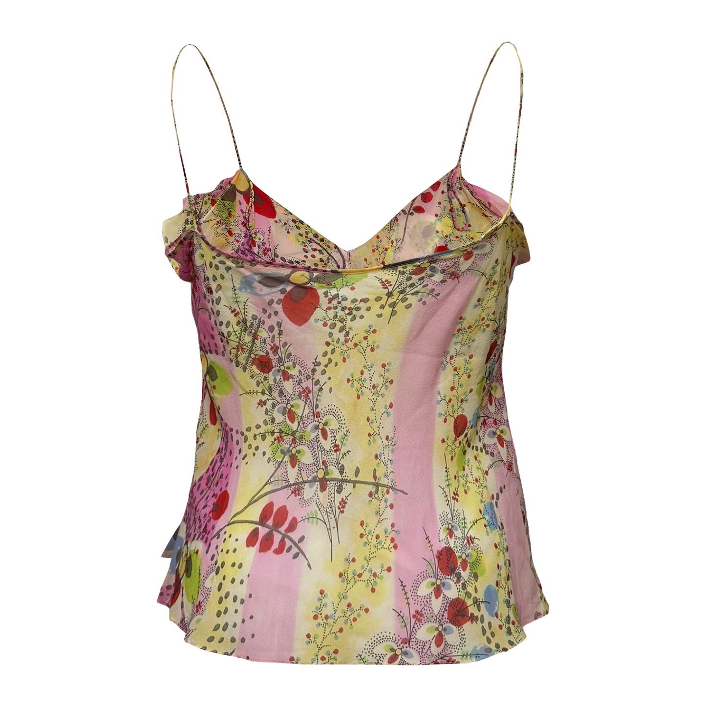 CHRISTIAN DIOR Spring Summer 2003 Floral Print Camisole