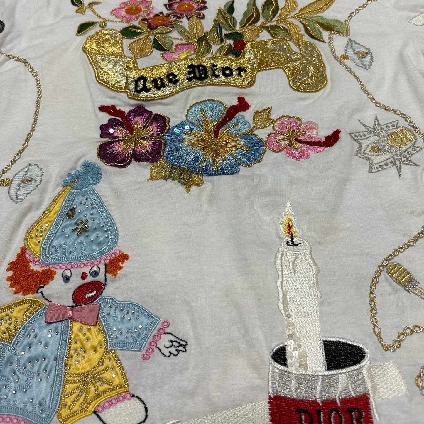 CHRISTIAN DIOR Spring Summer 2001 Embroidered T-Shirt