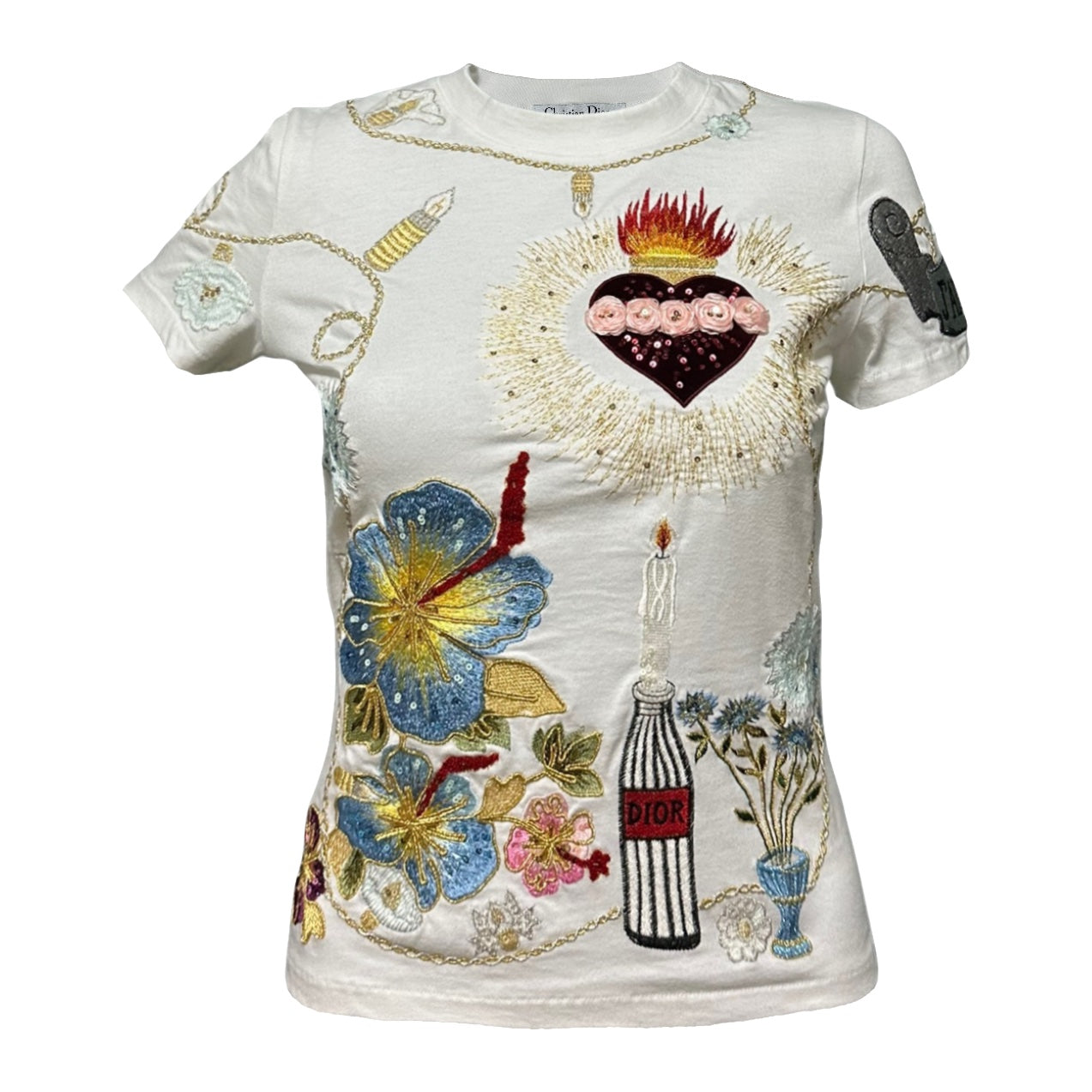 CHRISTIAN DIOR Spring Summer 2001 Embroidered T-Shirt