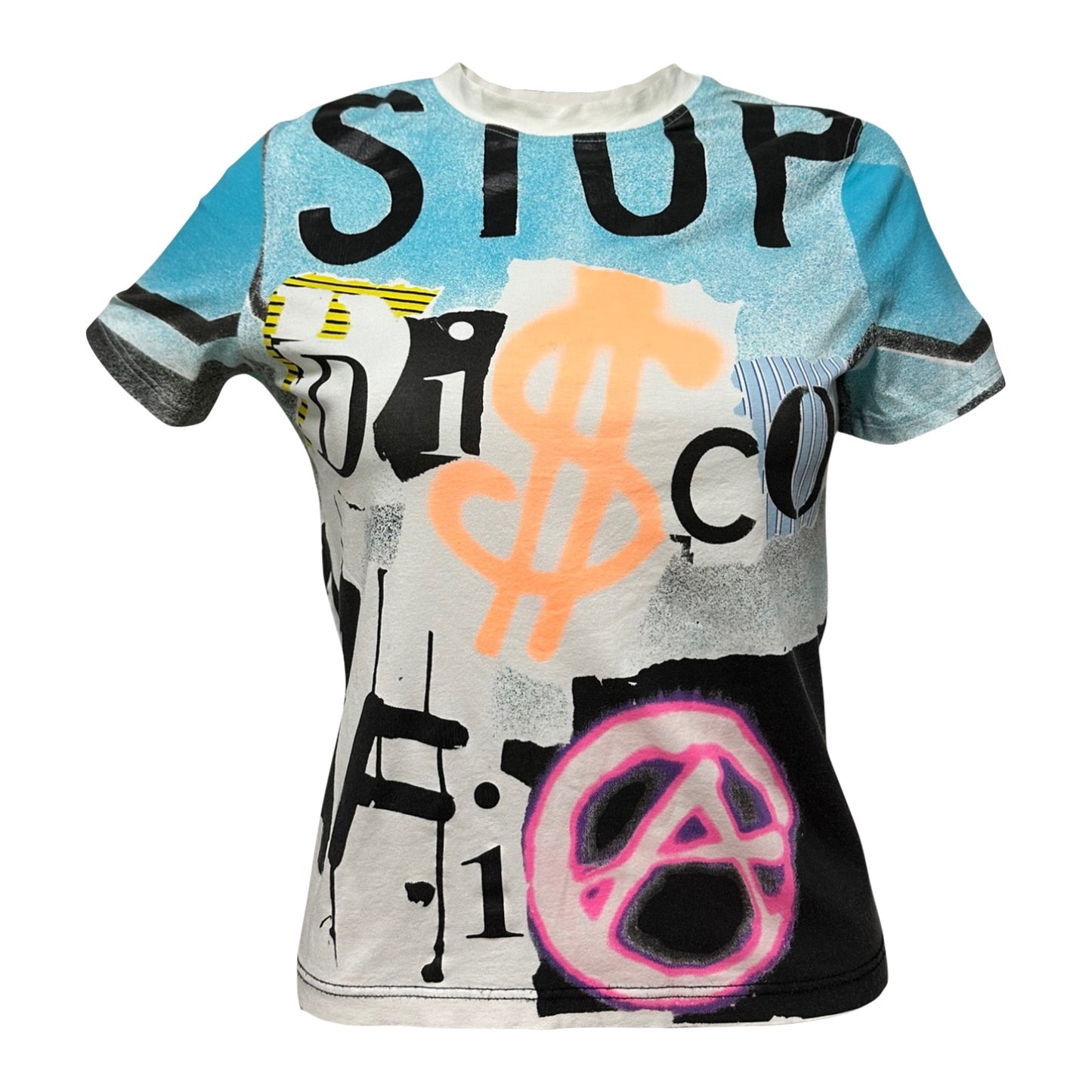 CHRISTIAN DIOR Spring Summer 2003 Graffiti Print T-Shirt