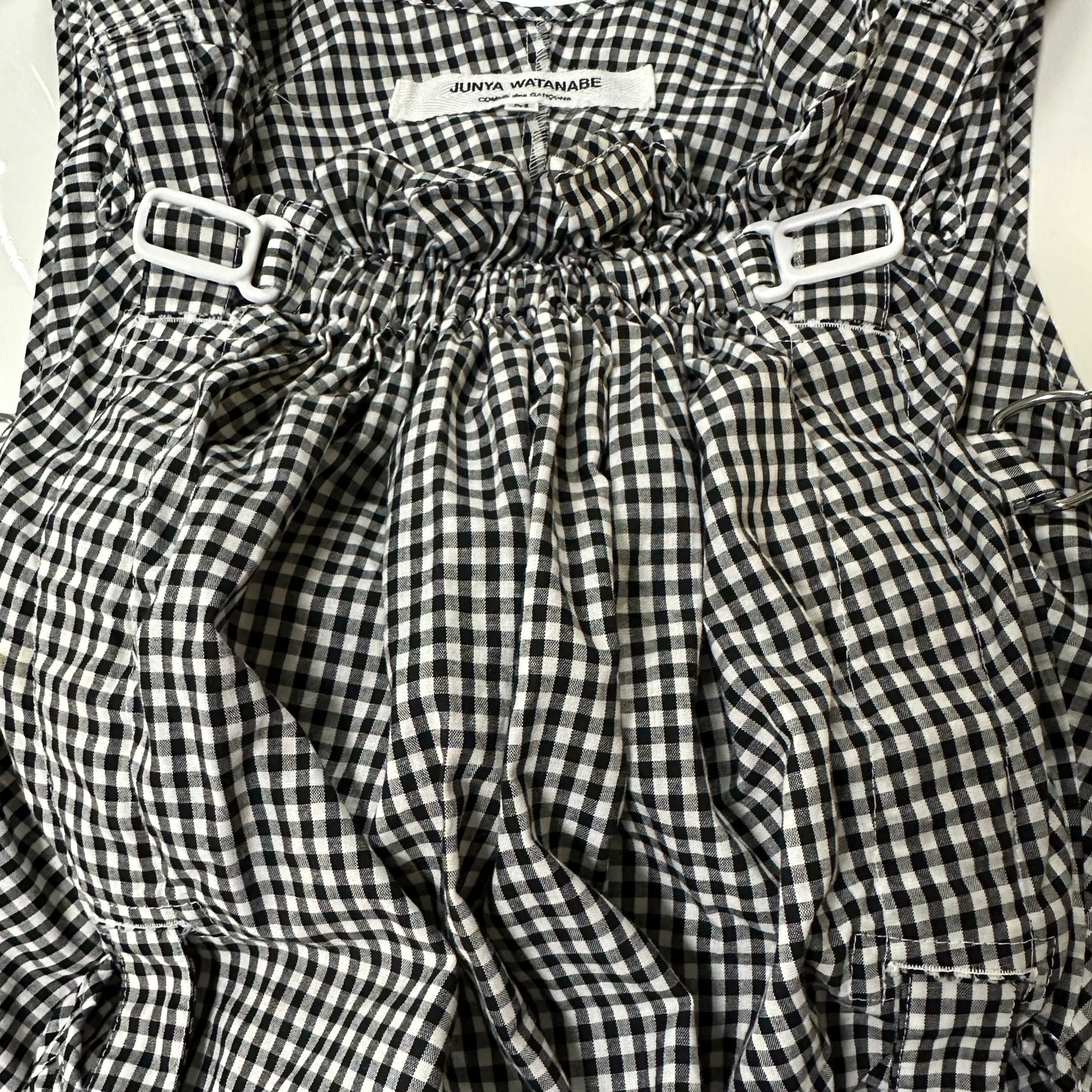 JUNYA WATANABE Spring Summer 2003 Checkered Print Parachute Top