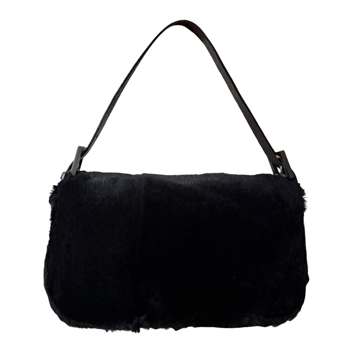 FENDI Vintage Rabbit Fur Baguette Bag