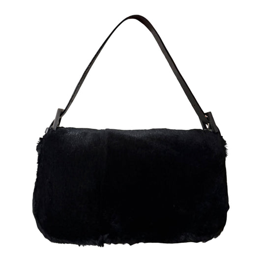 FENDI Vintage Rabbit Fur Baguette Bag