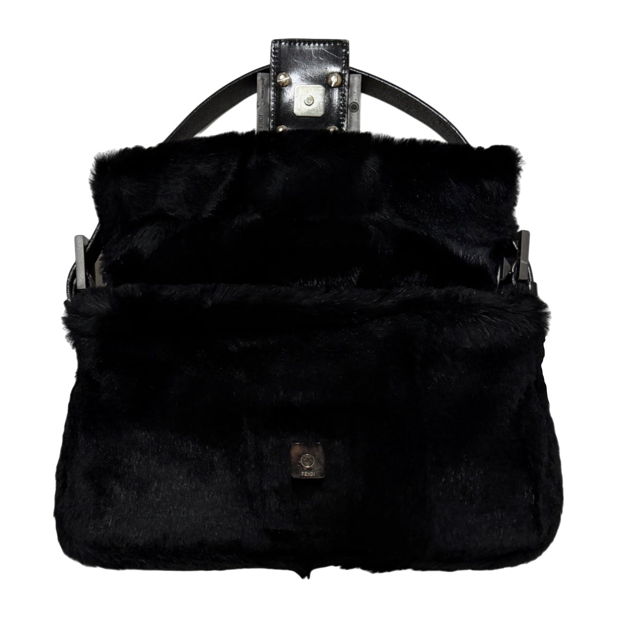 FENDI Vintage Rabbit Fur Baguette Bag
