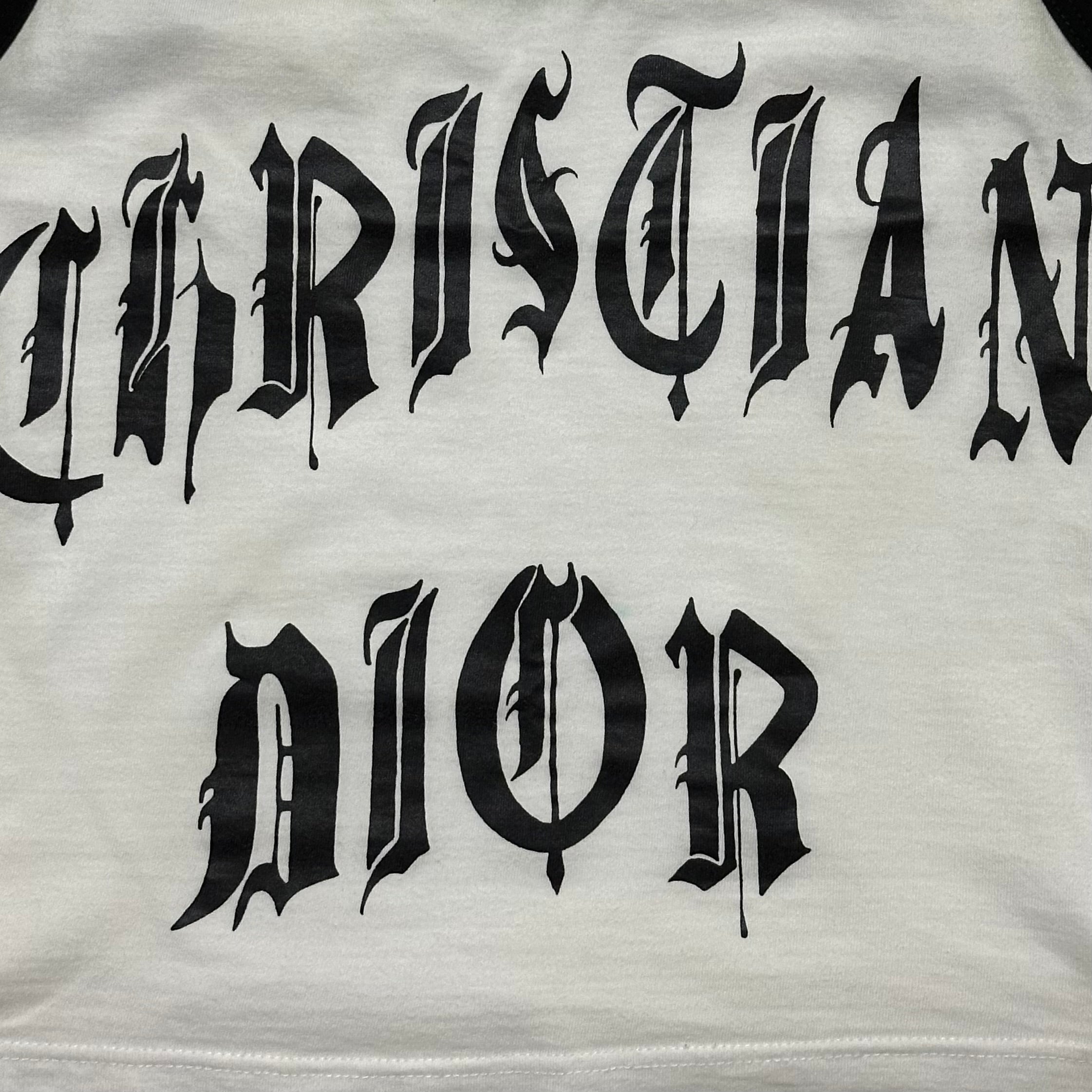 CHRISTIAN DIOR Spring Summer 2002 Gothic Logo Tank Top – 24/7 archives