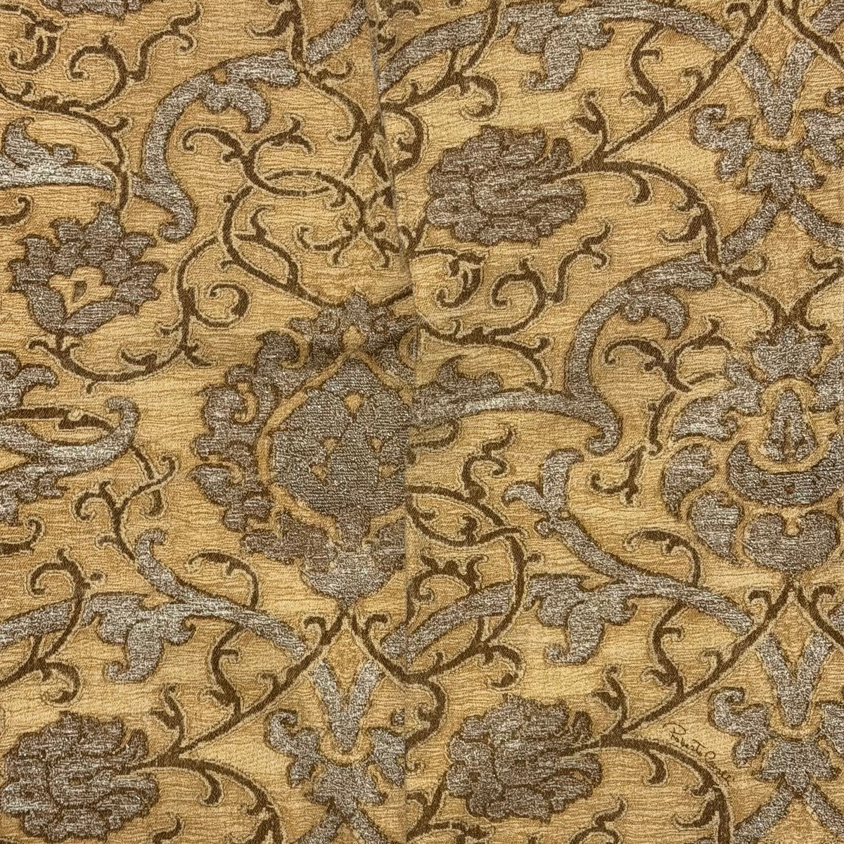 ROBERTO CAVALLI Vintage Baroque Pattern Straight Leg Pants