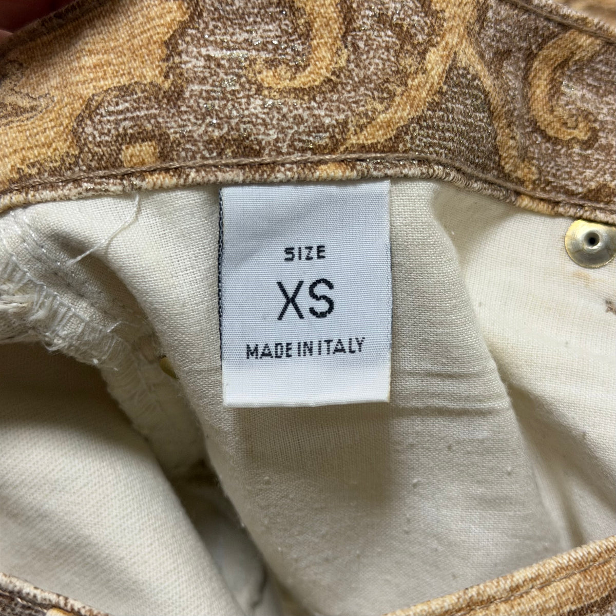 ROBERTO CAVALLI Vintage Baroque Pattern Straight Leg Pants