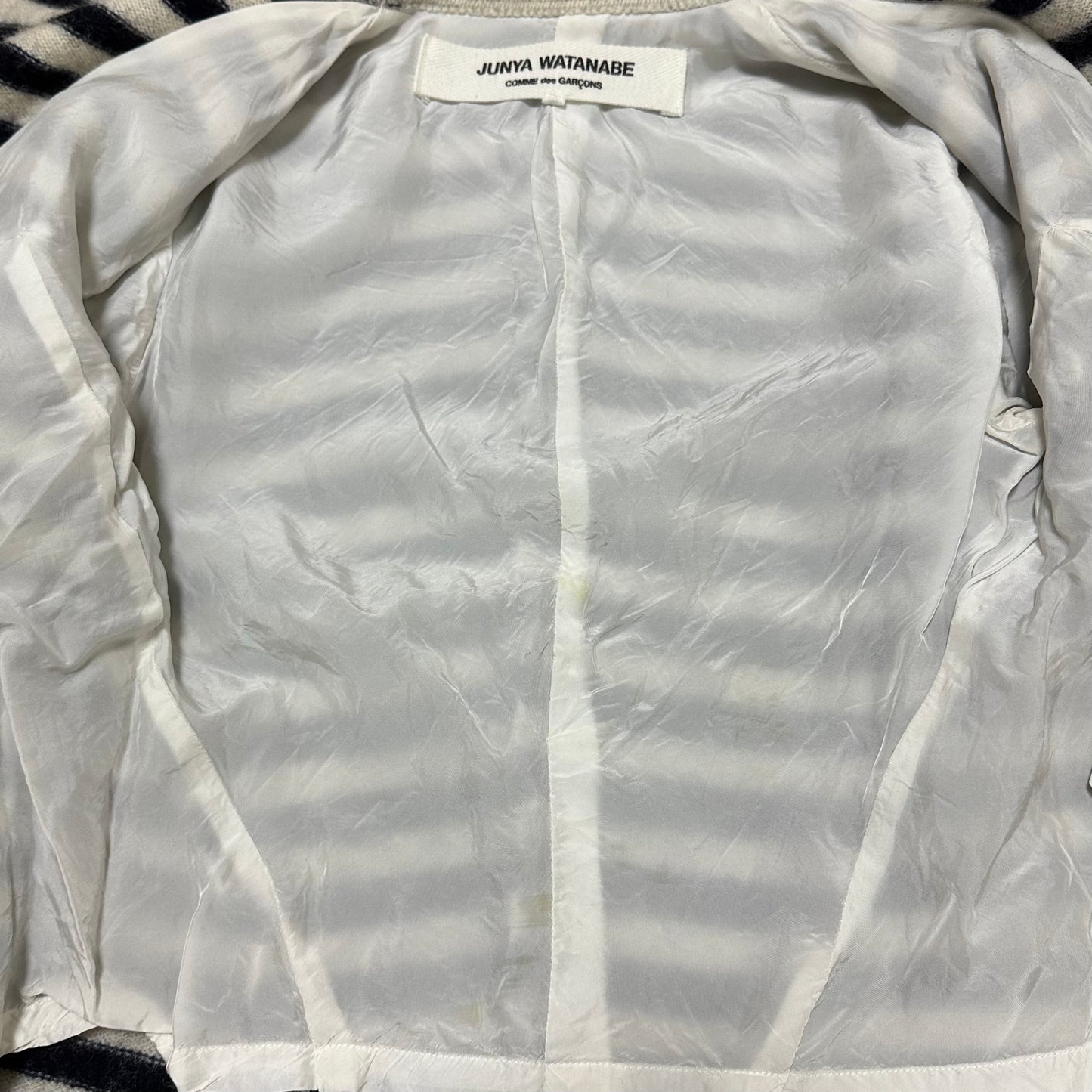 JUNYA WATANABE Fall Winter 2003 Striped Button Up Blazer Jacket