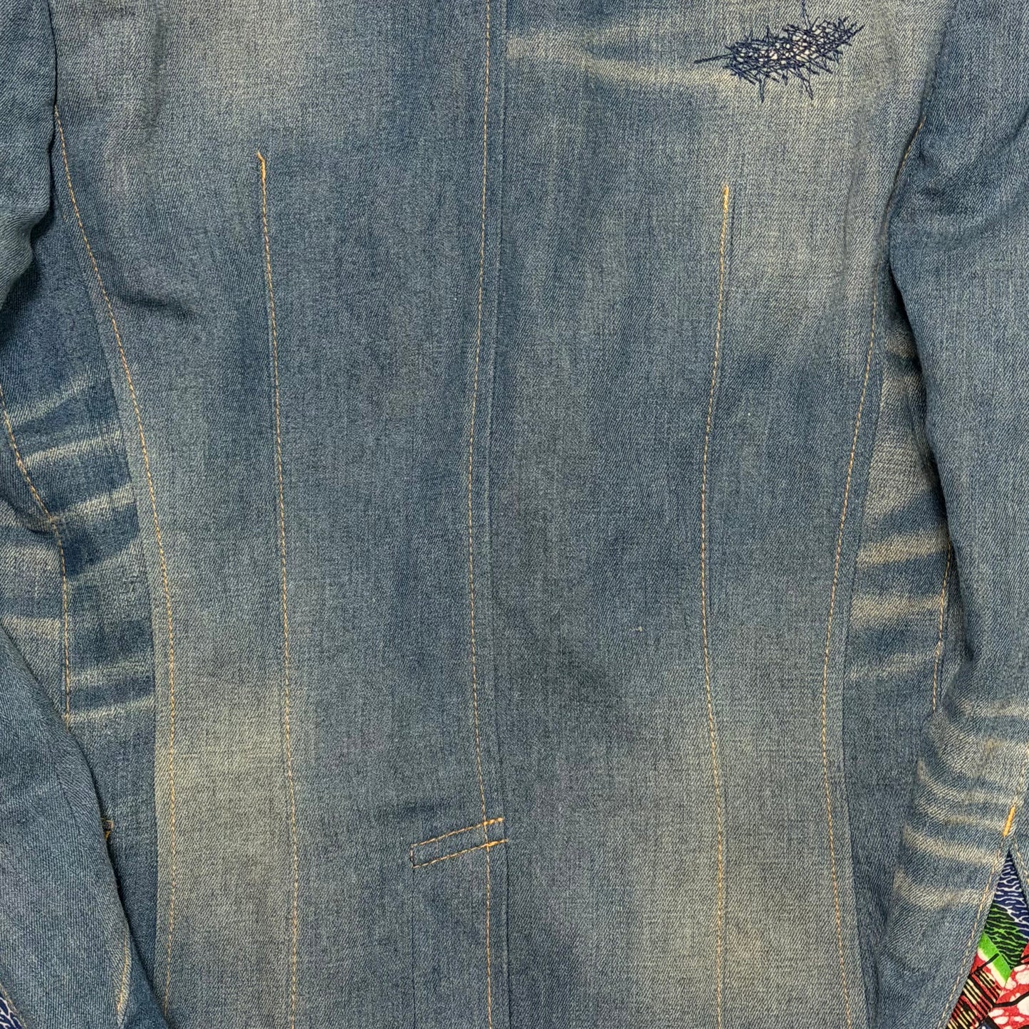 JUNYA WATANABE Spring Summer 2009 African Print Denim Tailored Jacket