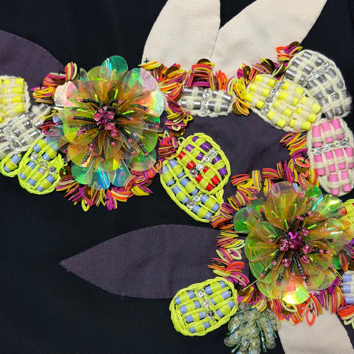 CHLOÉ Resort 2008 Floral Embroidered Appliqué Camisole Midi Dress