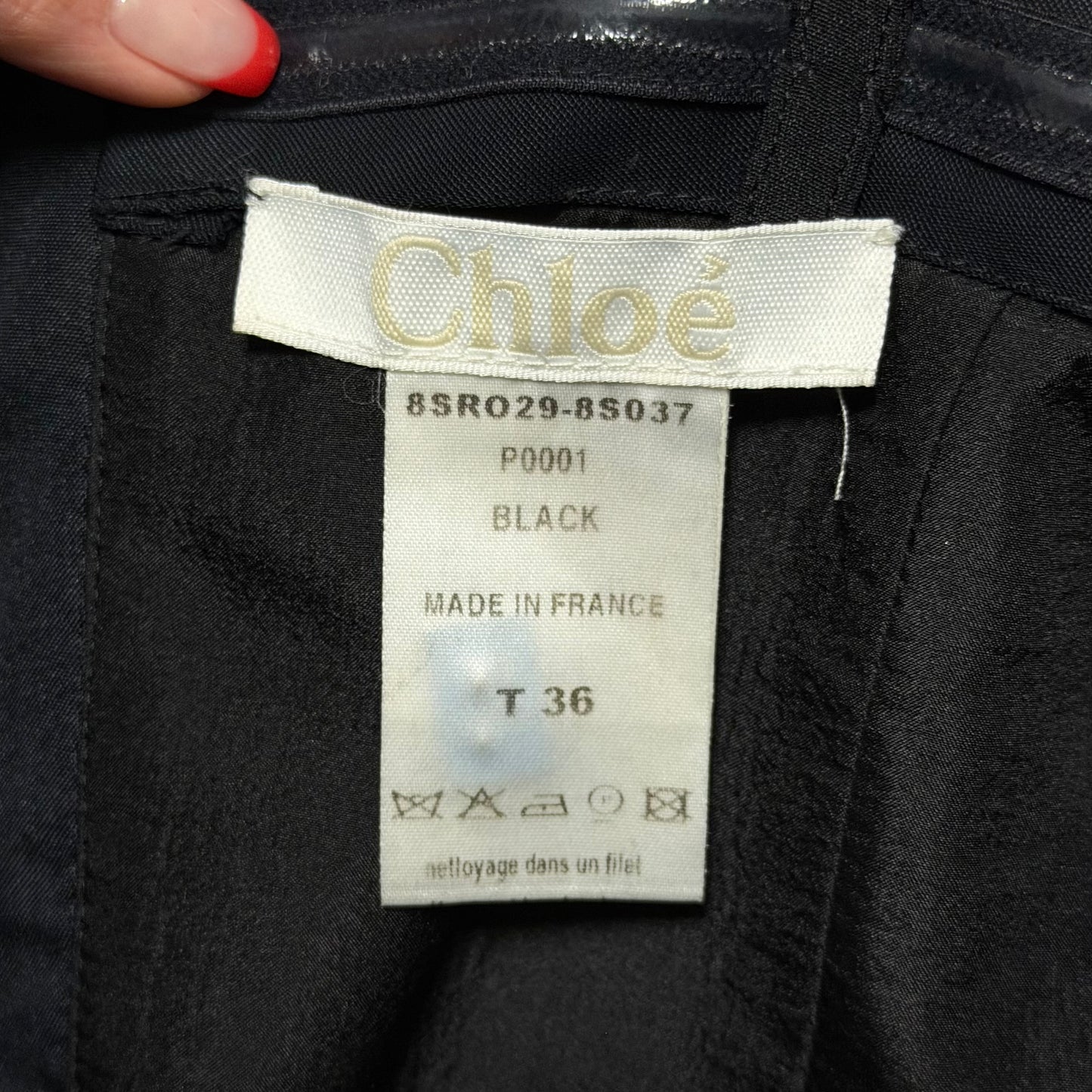 CHLOÉ Resort 2008 Floral Embroidered Appliqué Camisole Midi Dress