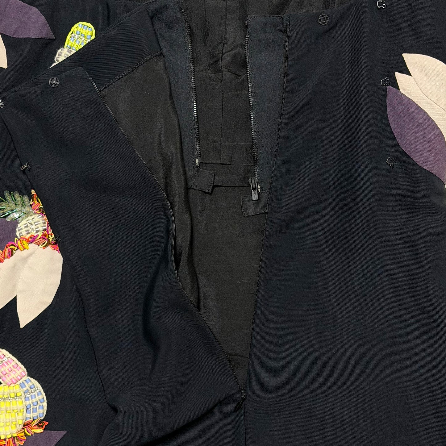 CHLOÉ Resort 2008 Floral Embroidered Appliqué Camisole Midi Dress