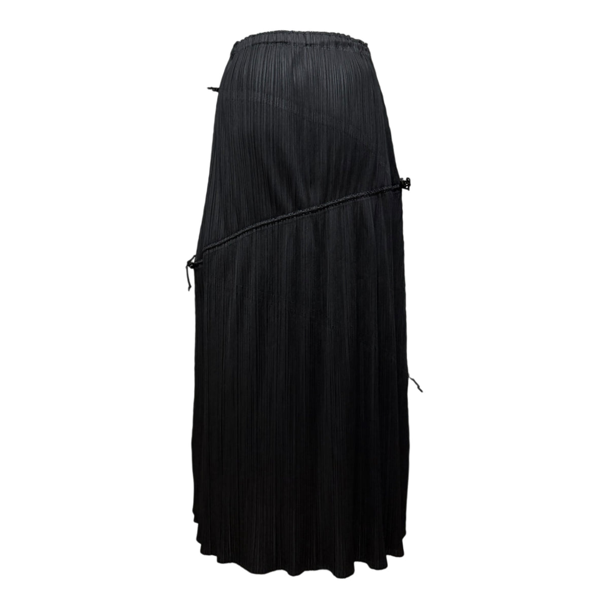 PLEATS PLEASE ISSEY MIYAKE 2003 Adjustable Drawstring Maxi Skirt