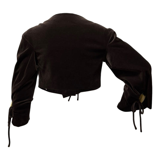 VIVIENNE WESTWOOD Fall Winter 1998 "Dressed To Scale" Velvet Cropped Jacket with Orb Buttons