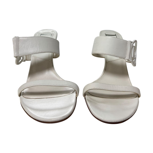 CHRISTIAN DIOR Vintage Leather Dior Logo Sandals