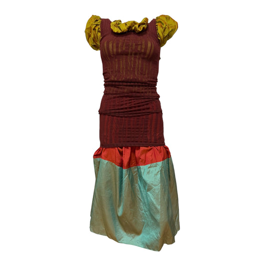 JEAN PAUL GAULTIER Spring Summer 2001 Taffeta Panel Dress