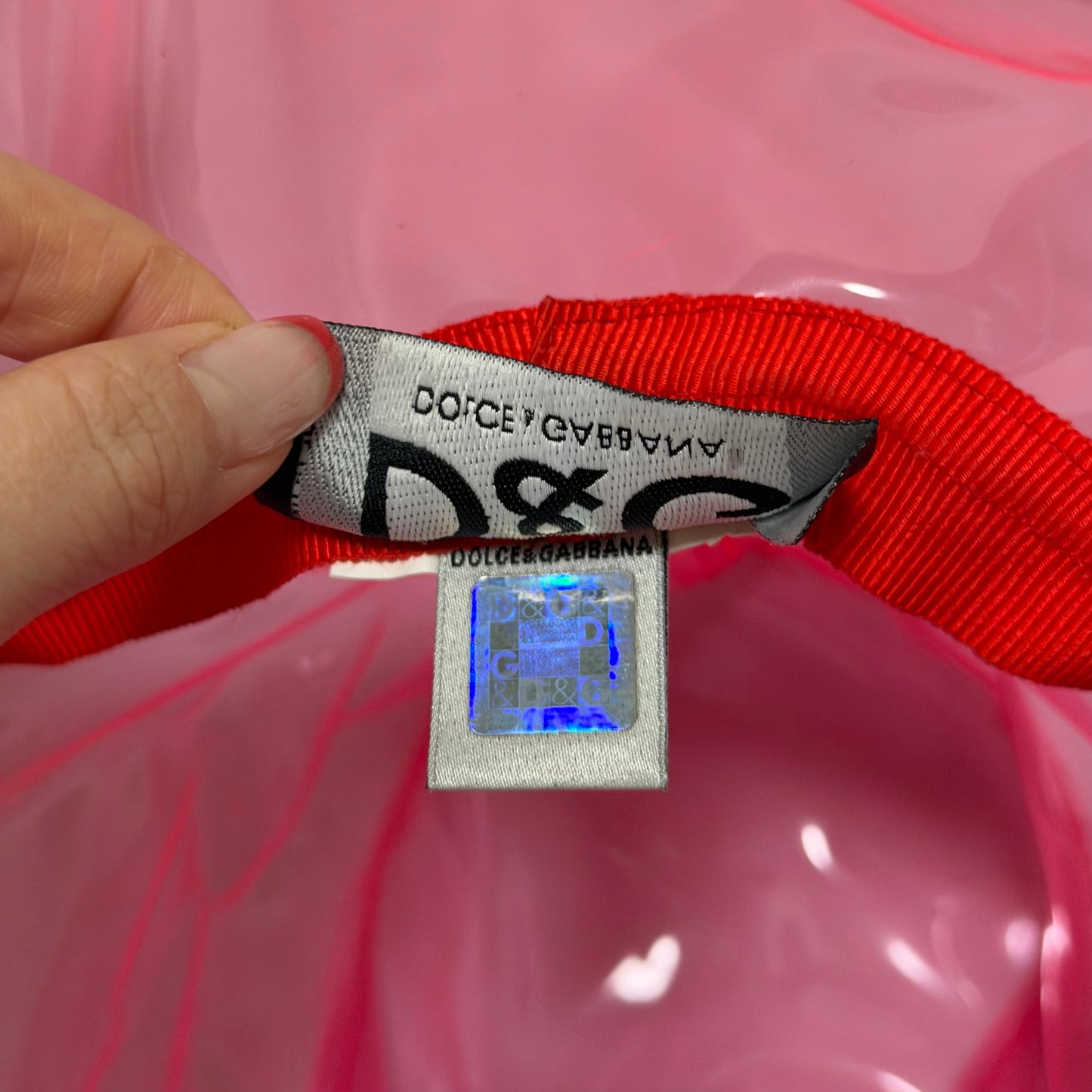 D&G Spring Summer 2004 Pink Transparent PVC Cowboy Hat with Metal Longhorn Skull