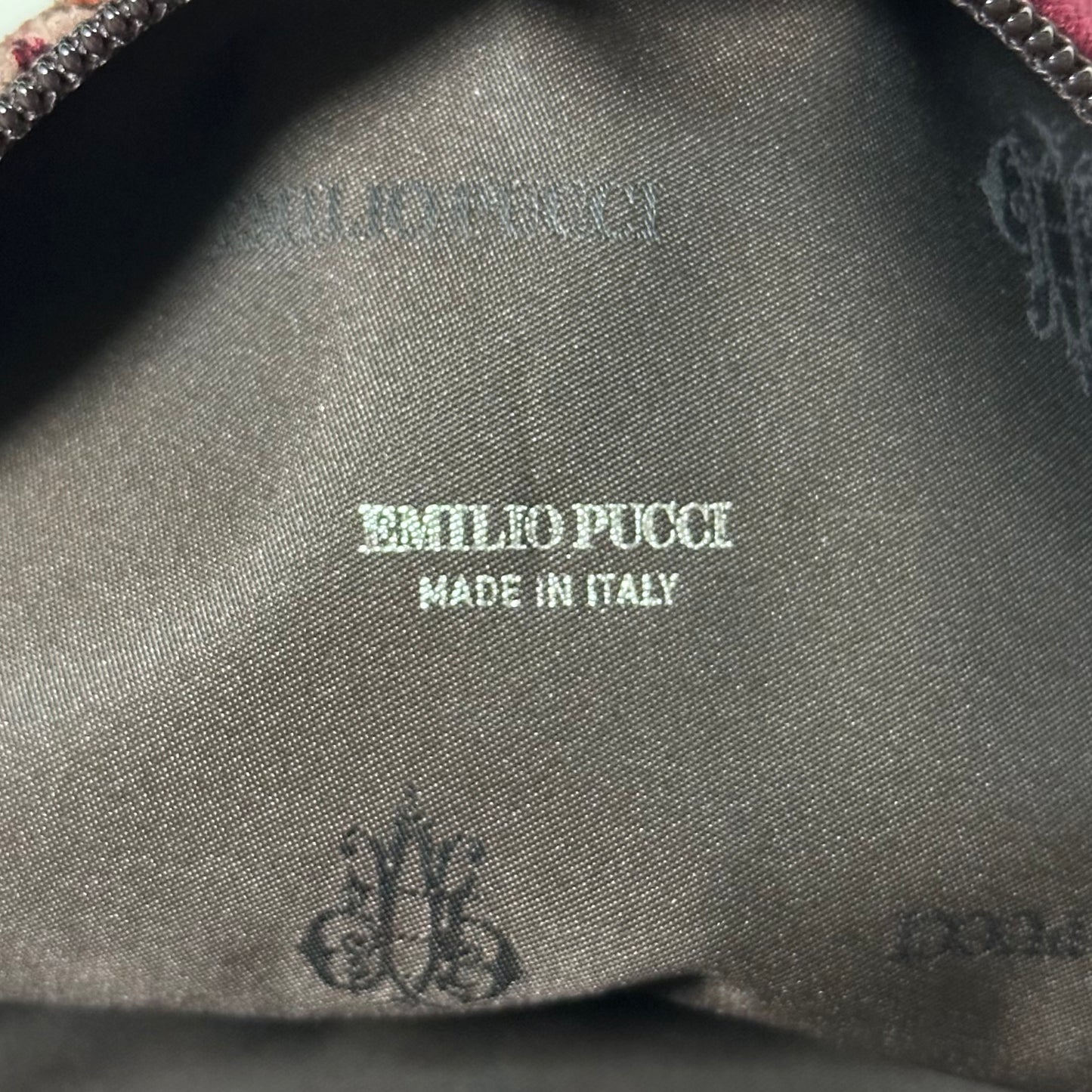 EMILIO PUCCI Fall Winter 2005 Corduroy Mini Hand Bag